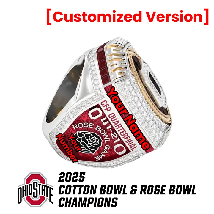【Official Version】2025 Ohio State Buckeyes Rose Bowl Championship Ring