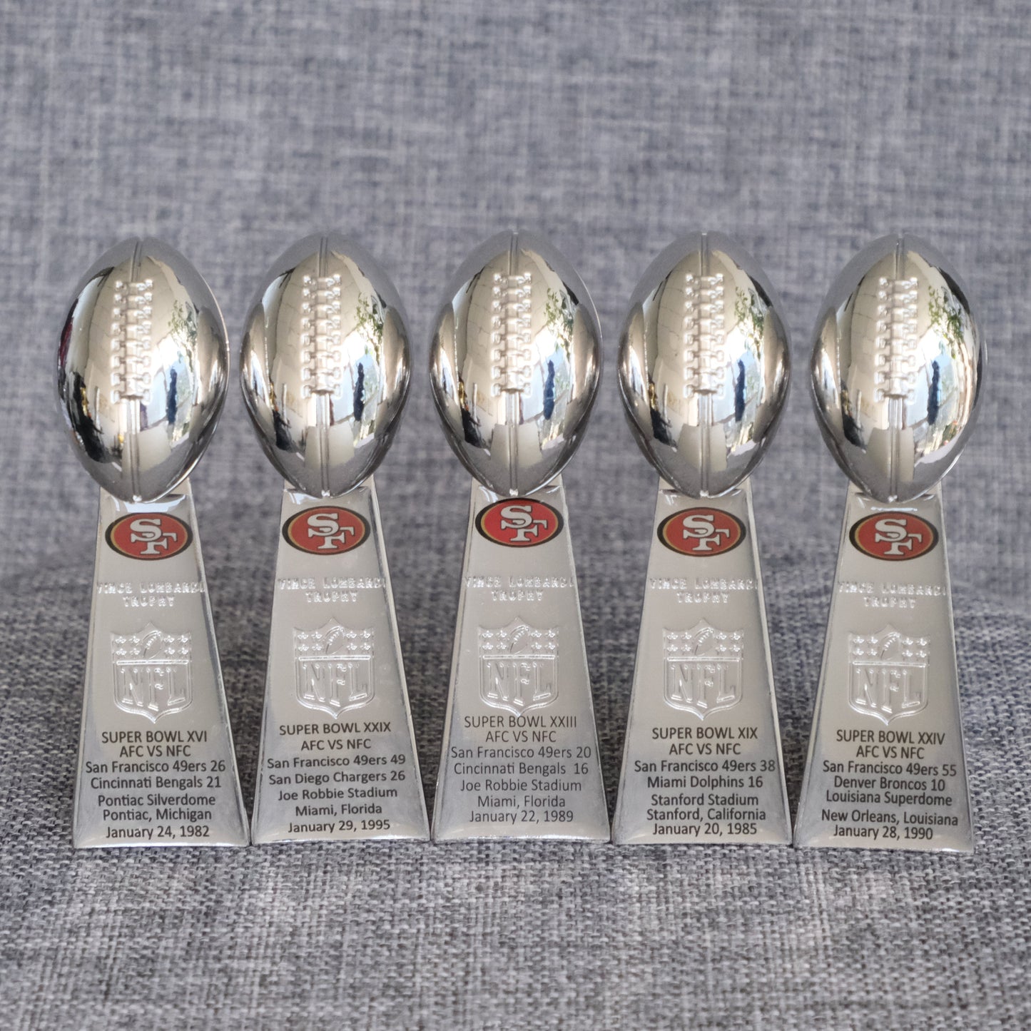 San Francisco 49ers Super Bowl Trophy Team Logo