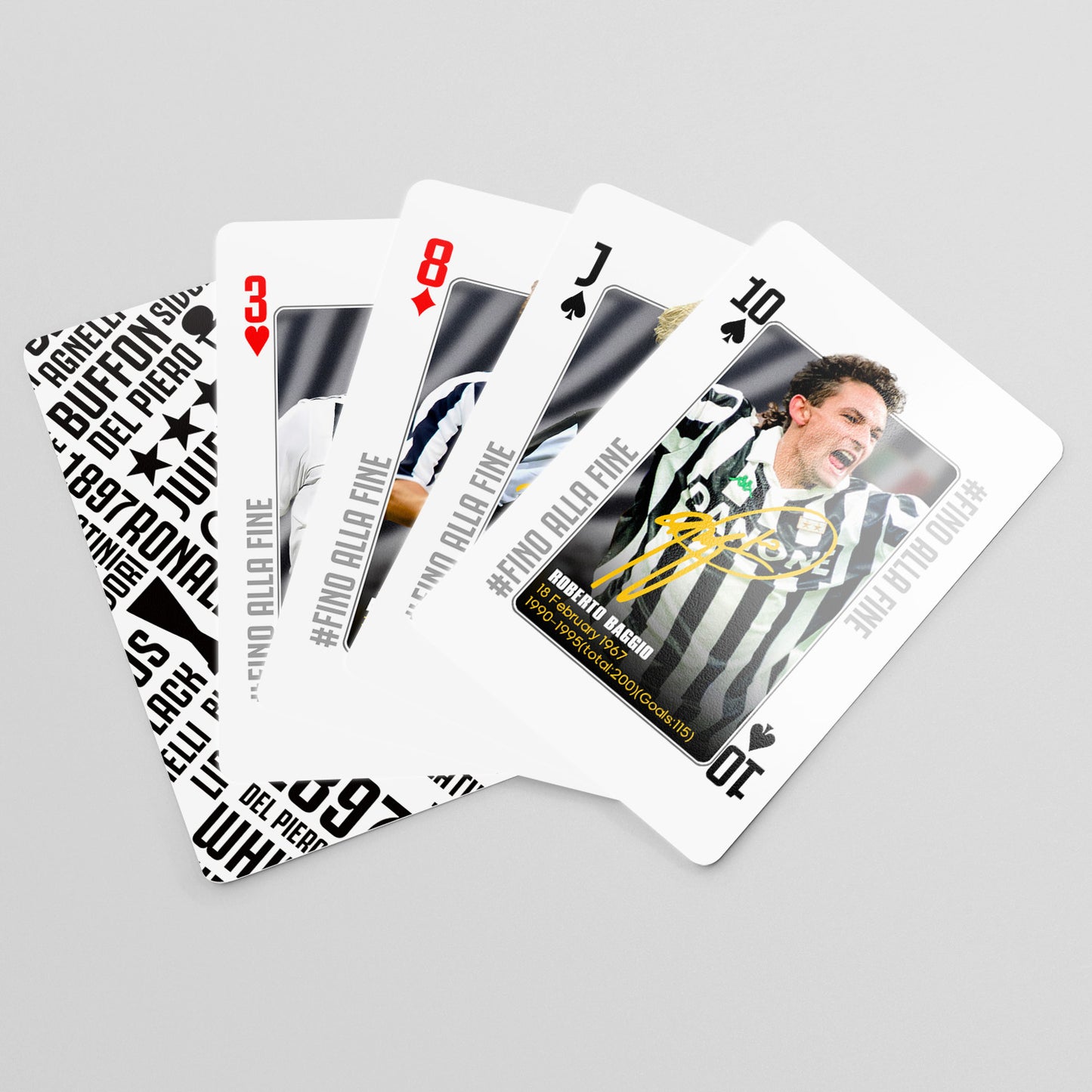 Juventus Legends Commemorative Collection Poker Cards