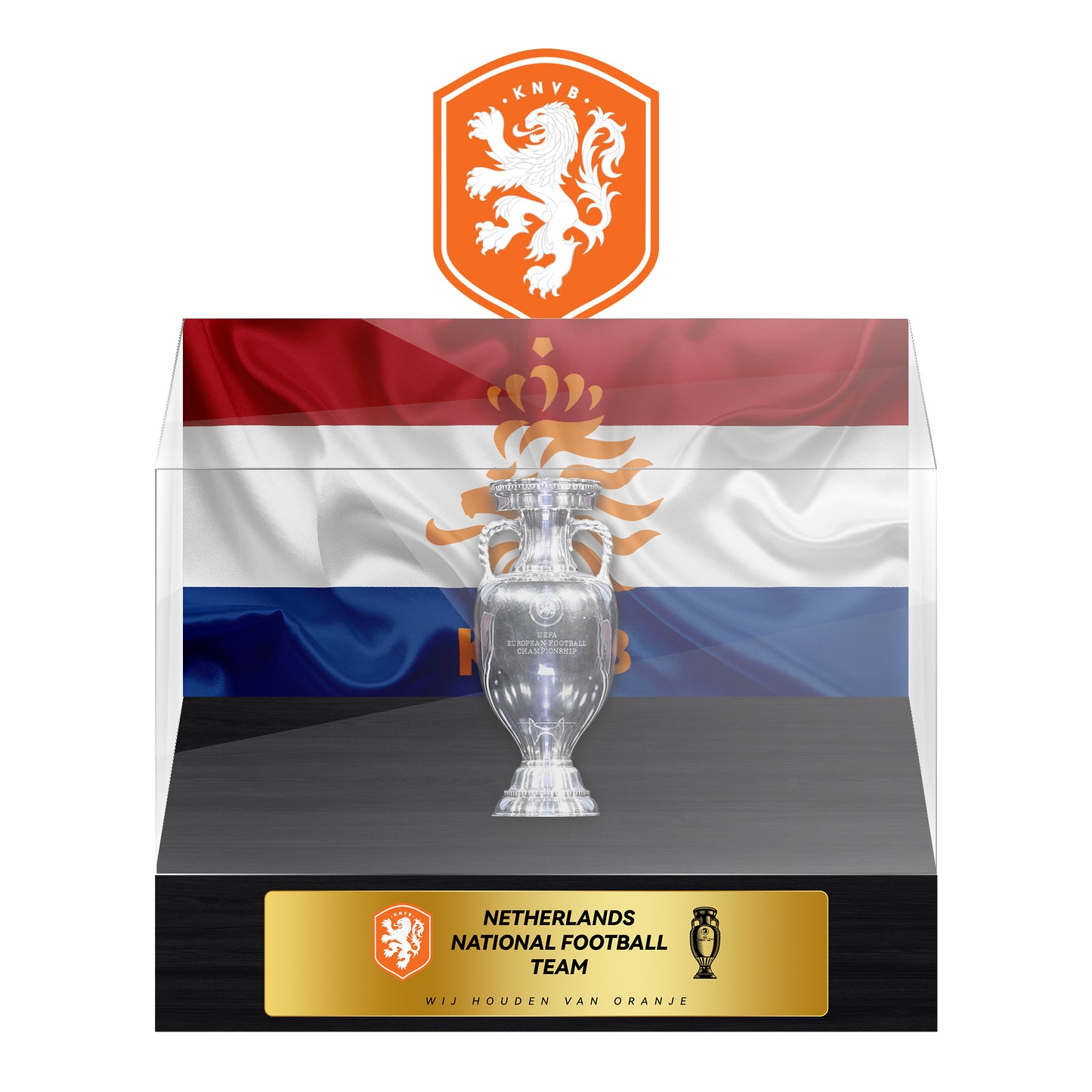 Nederland National Football Team Championship Trophy Display Case