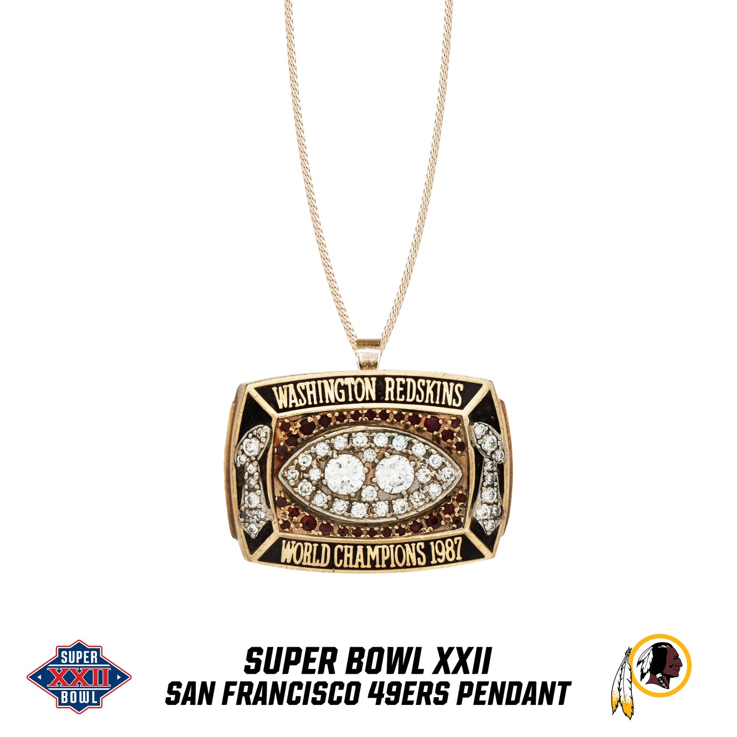 1987 season Washington Redskins Super Bowl XXII Pendant