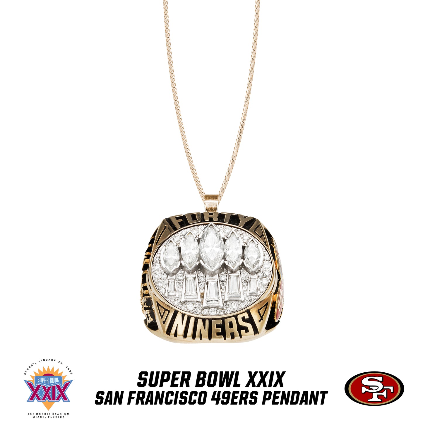 1994 season San Francisco 49ers Super Bowl XXIX Pendant