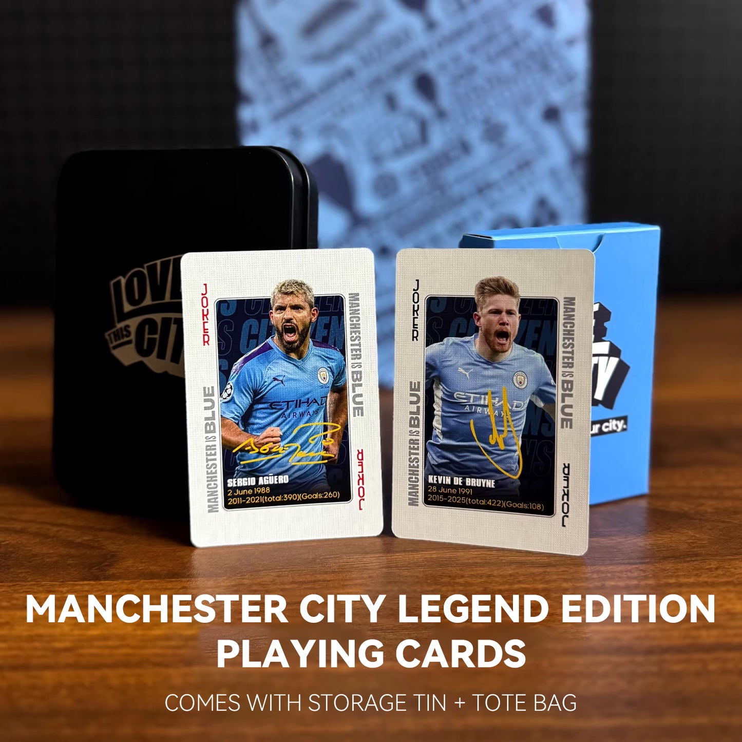 Manchester City Commemorative Collection Poker Cards
