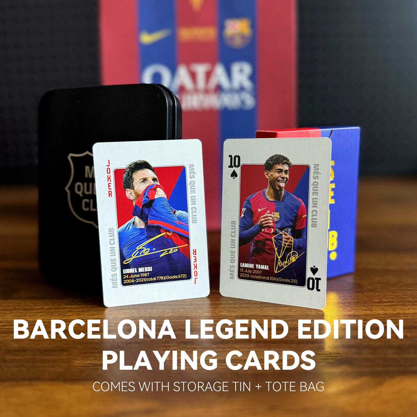 Barcelona Legends Commemorative Poker Cards Collection Cards