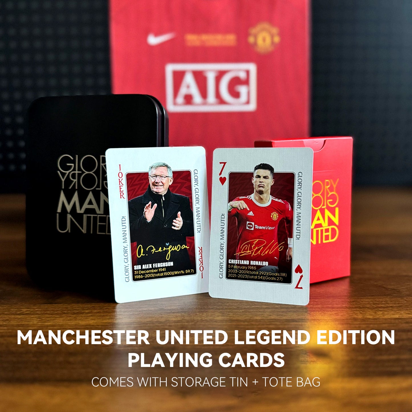 Manchester United commemorative poker cards collection cards