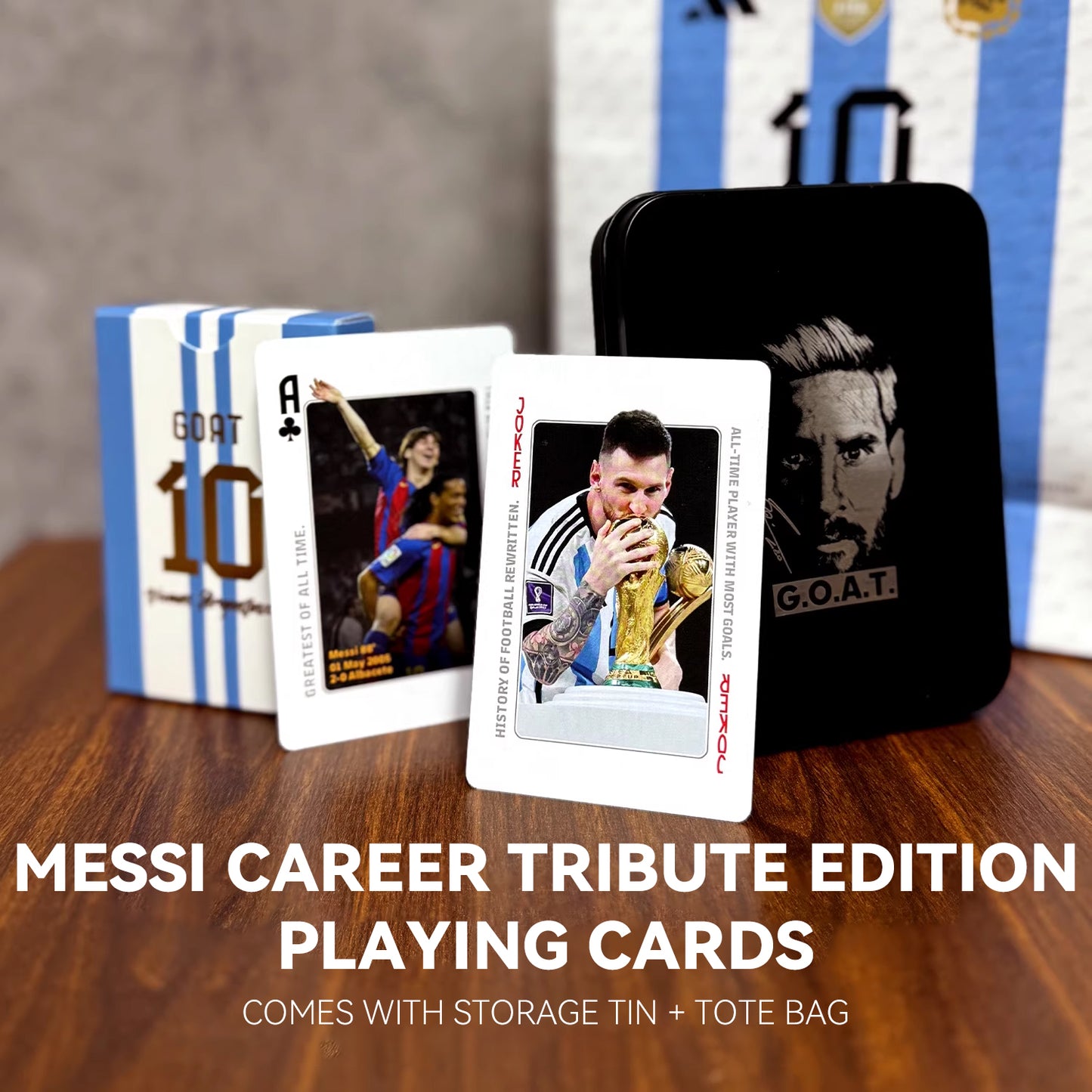 Messi's Career Commemorative Collection Poker Cards
