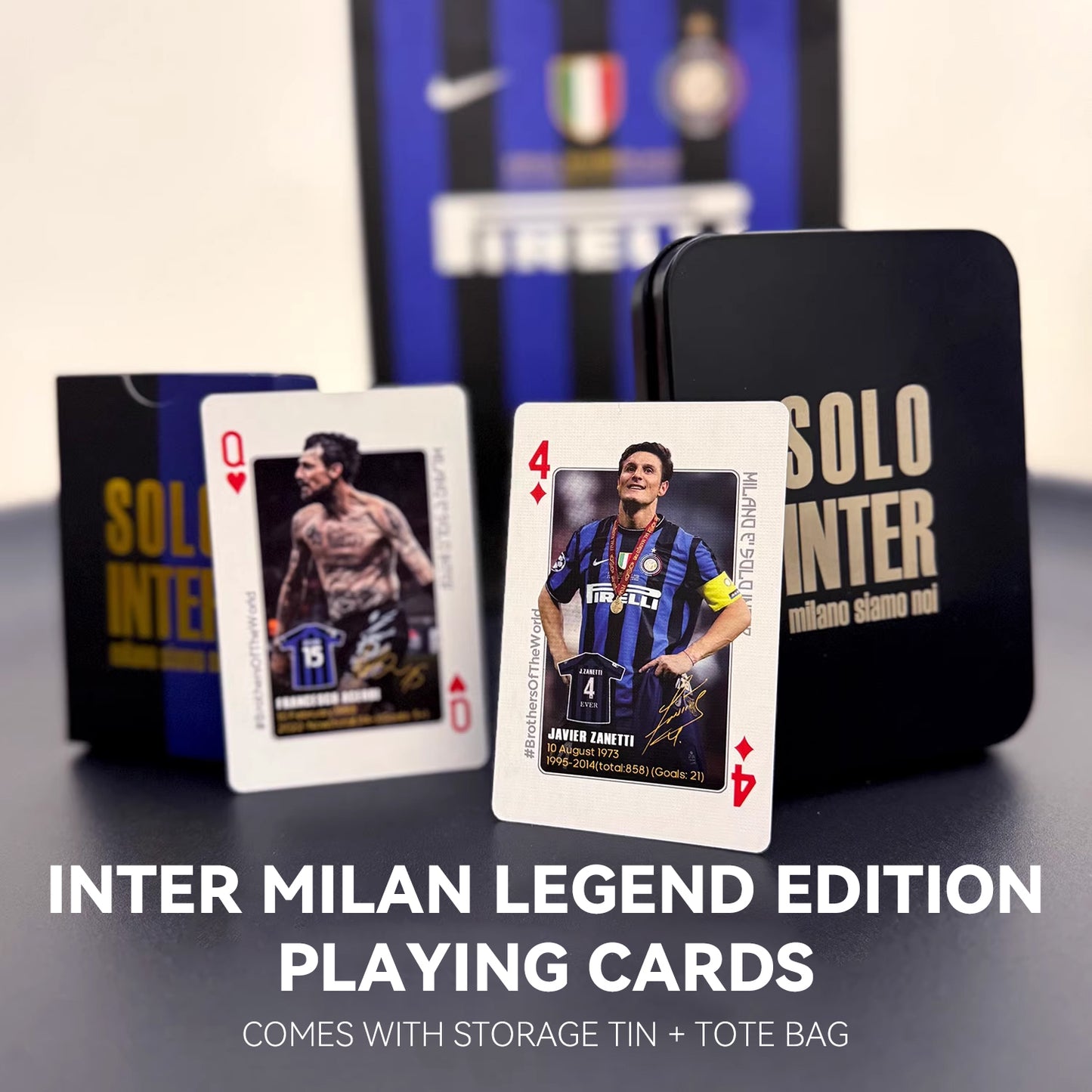 Inter Milan Historical Commemorative Collection Poker Cards