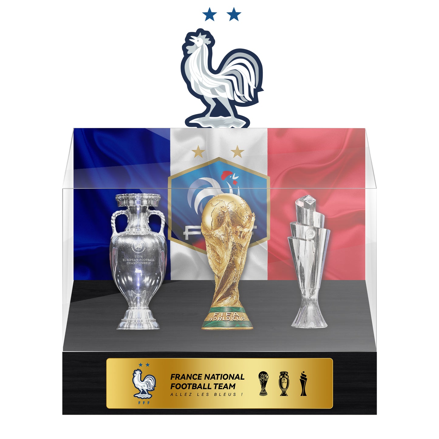 France National Football Team Football Championship Trophy Display Case