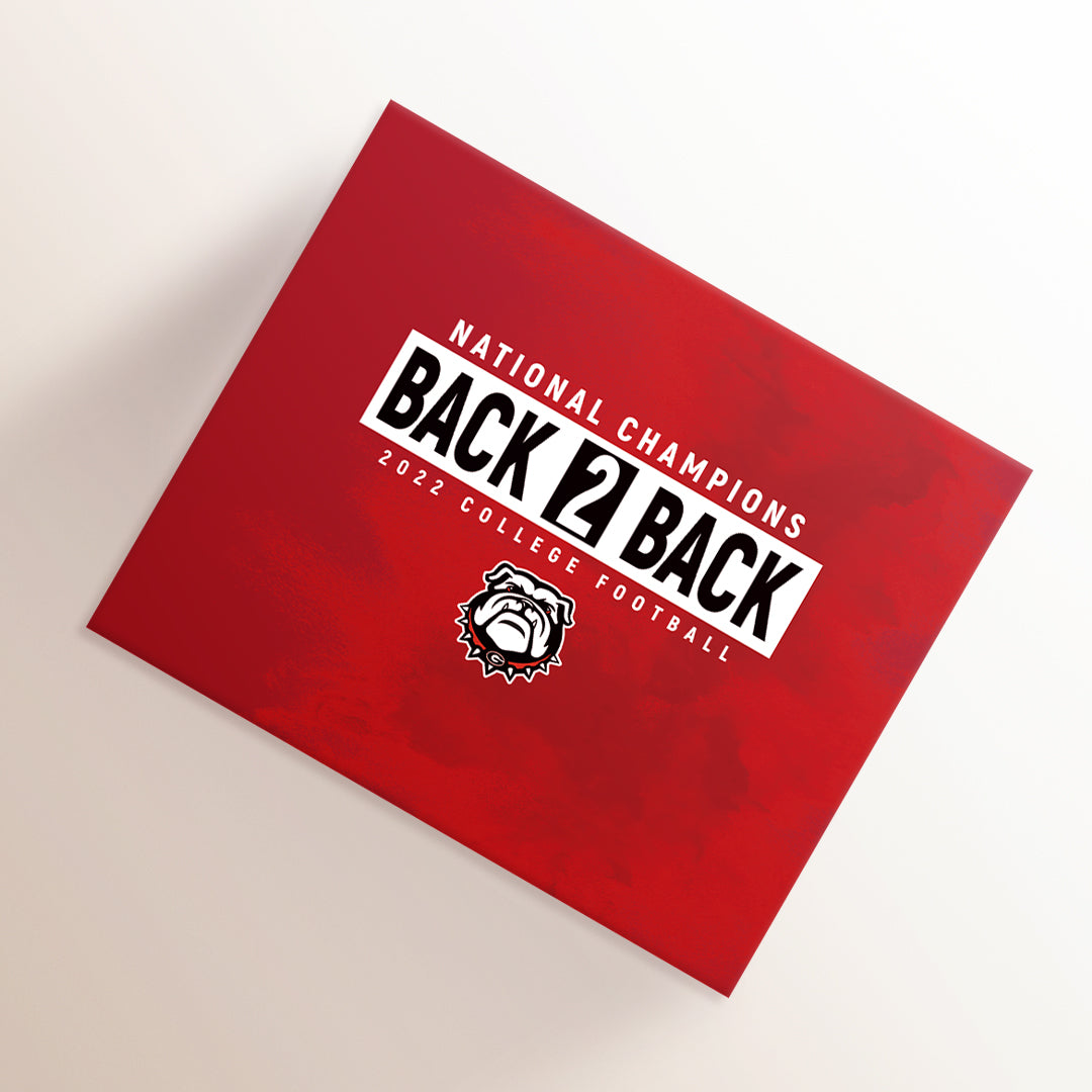 2022/23 Georgia Bulldogs College National Champions & SEC & Peach Bow & CFP 4 Championship Rings Box NCAA