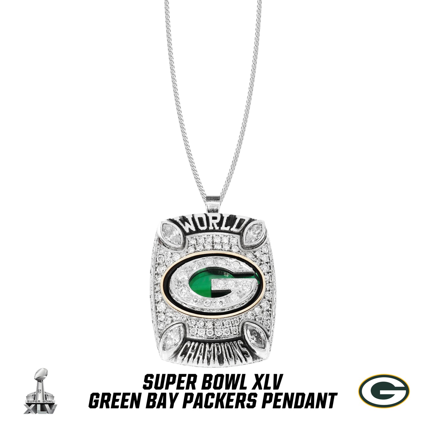 2010 season Green Bay Packers Super Bowl XLV Pendant