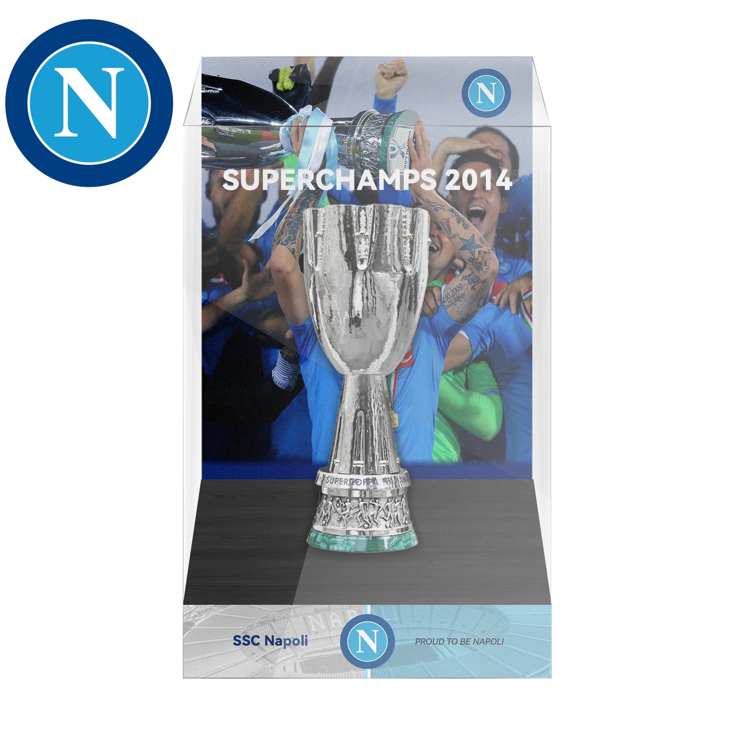 Supercoppa italiana Championship Trophy Display Case