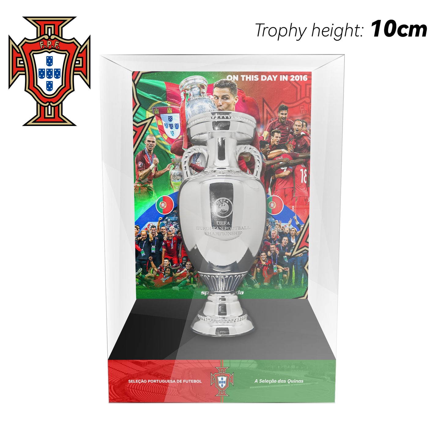 UEFA European Football Championship Trophy Display Case