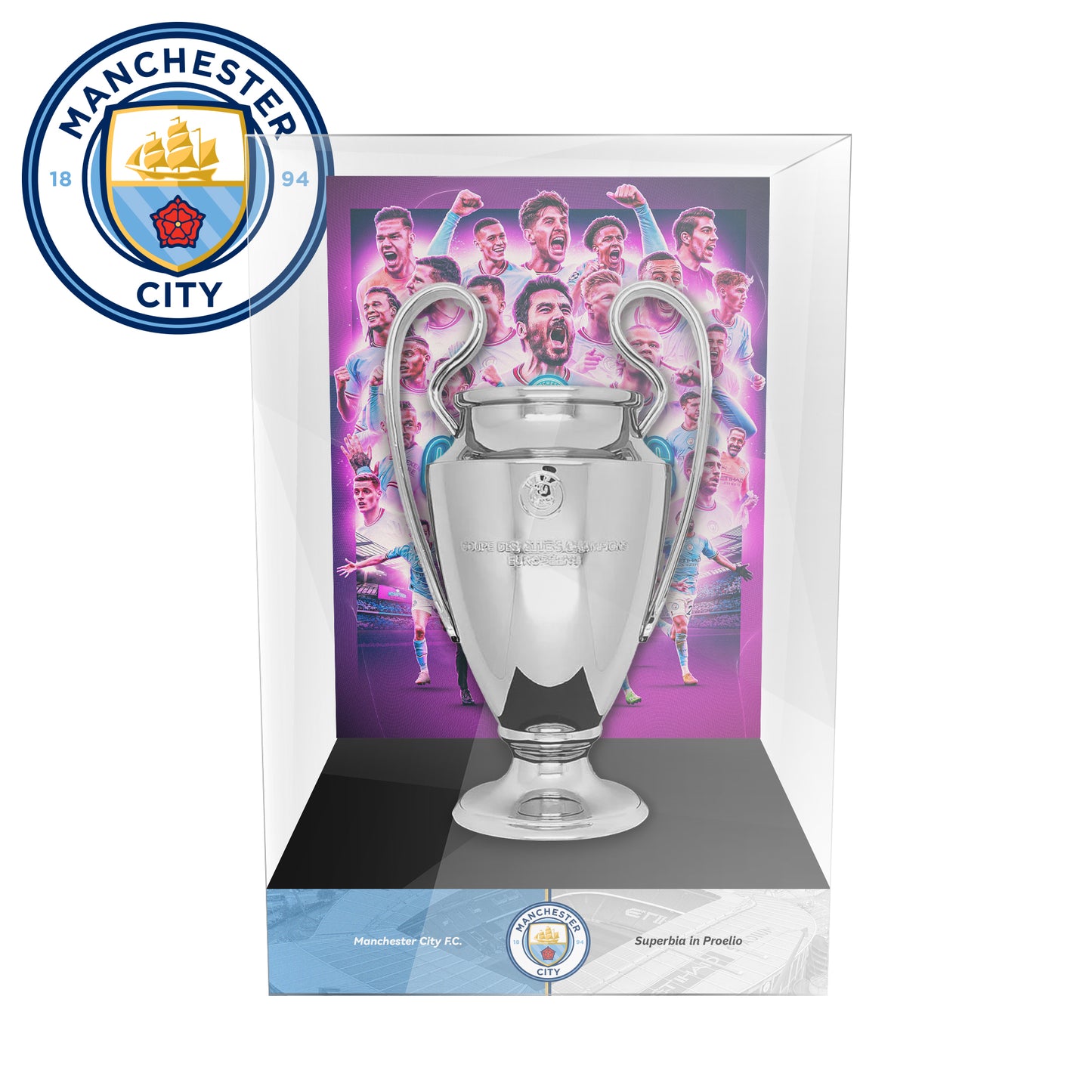 UEFA Champions League Championship Trophy Display Case