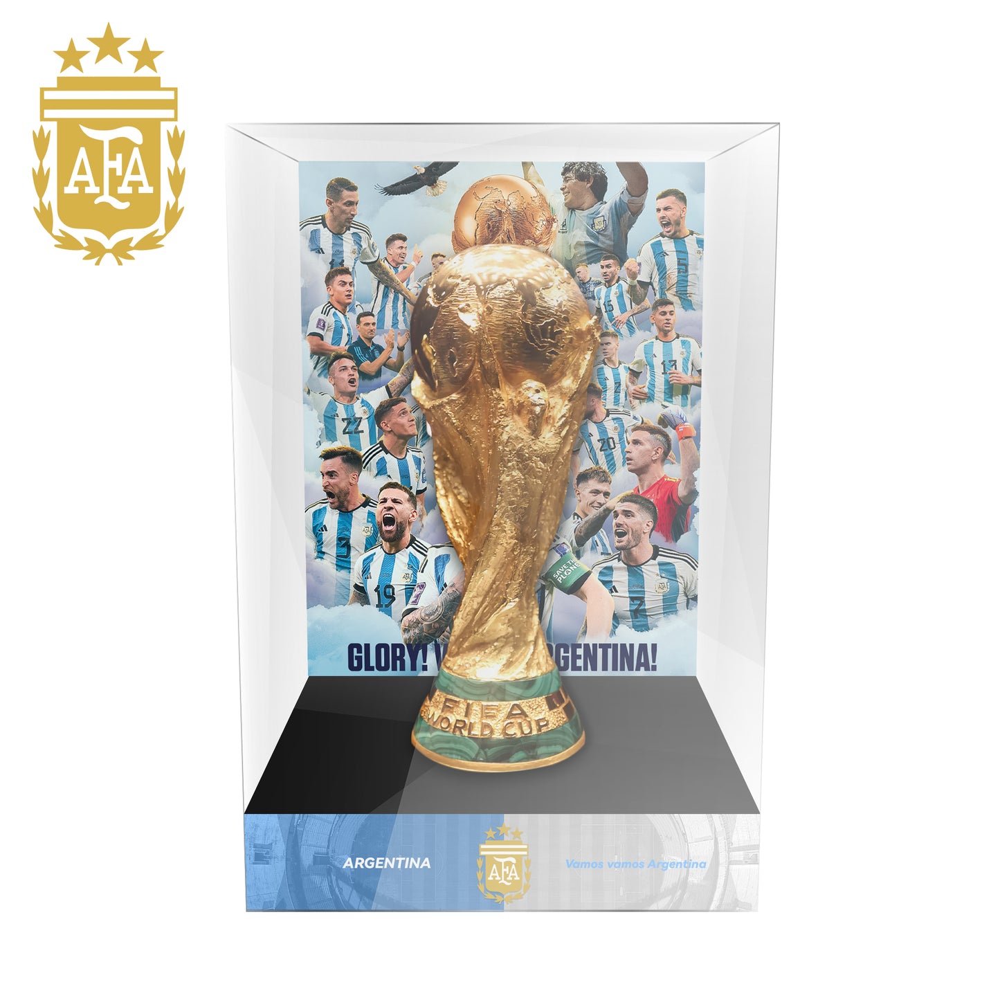 FIFA World Cup Championship Trophy Display Case