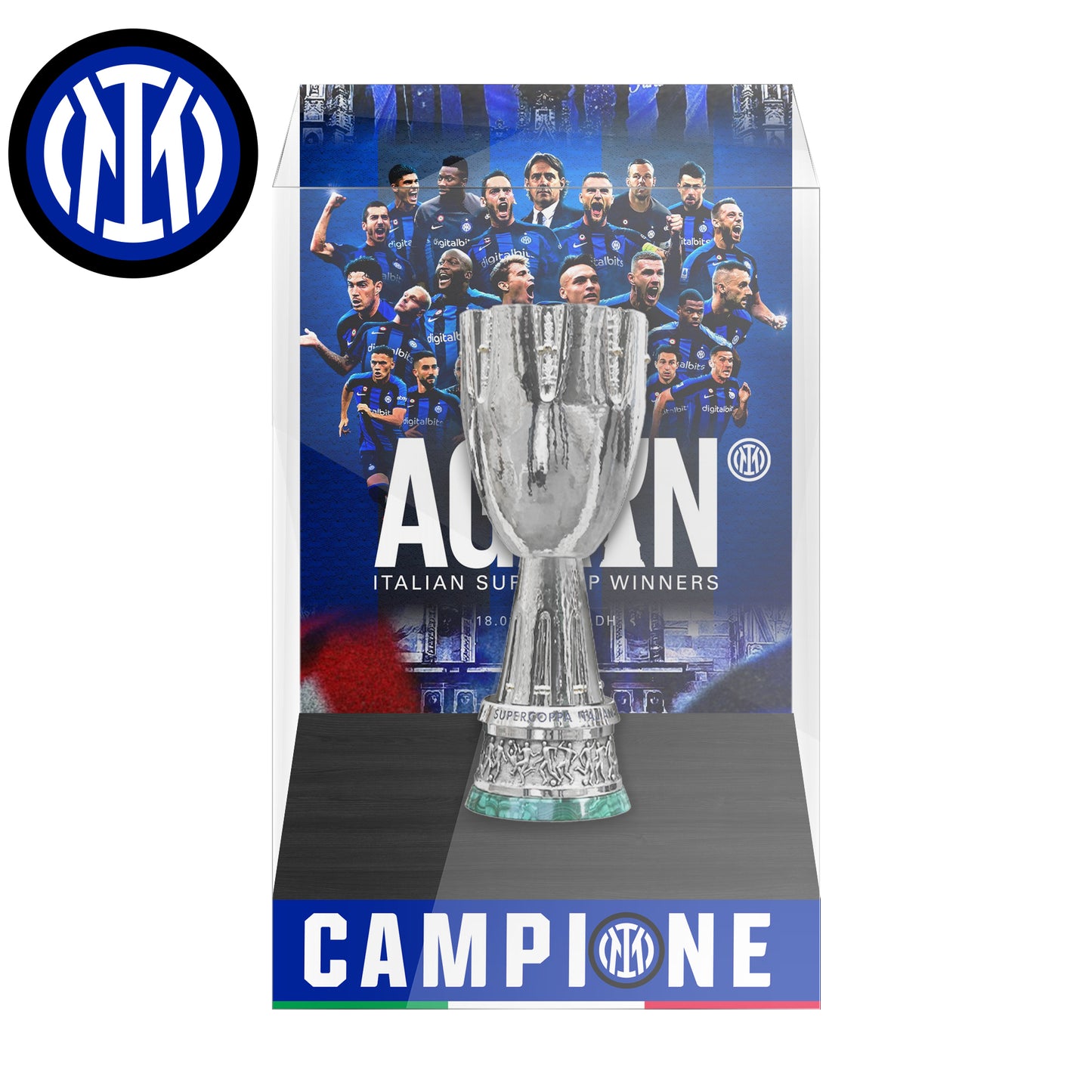 Supercoppa italiana Championship Trophy Display Case