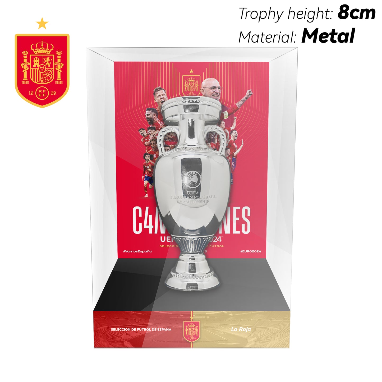 UEFA European Football Championship Trophy Display Case