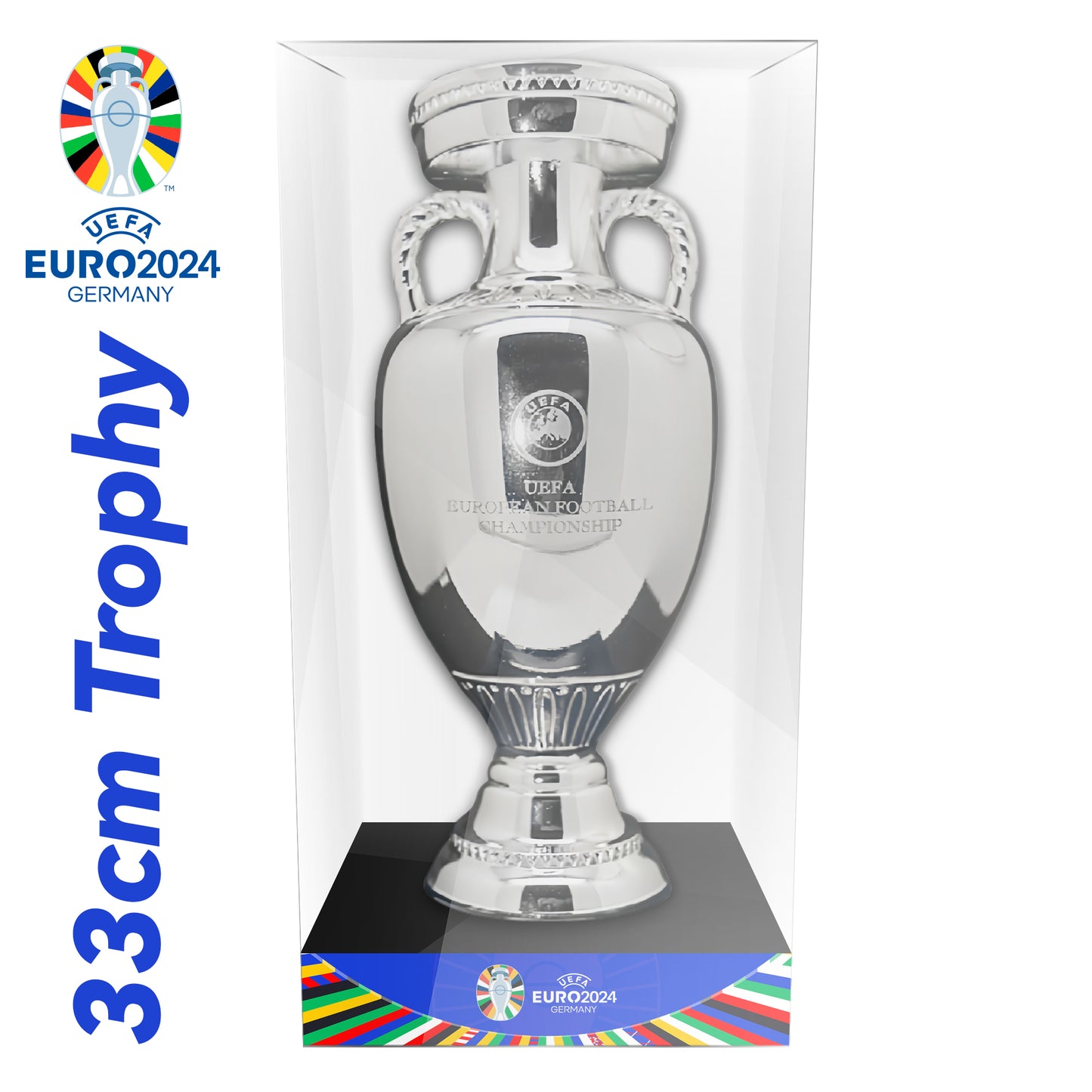 UEFA European Football Championship Trophy Display Case