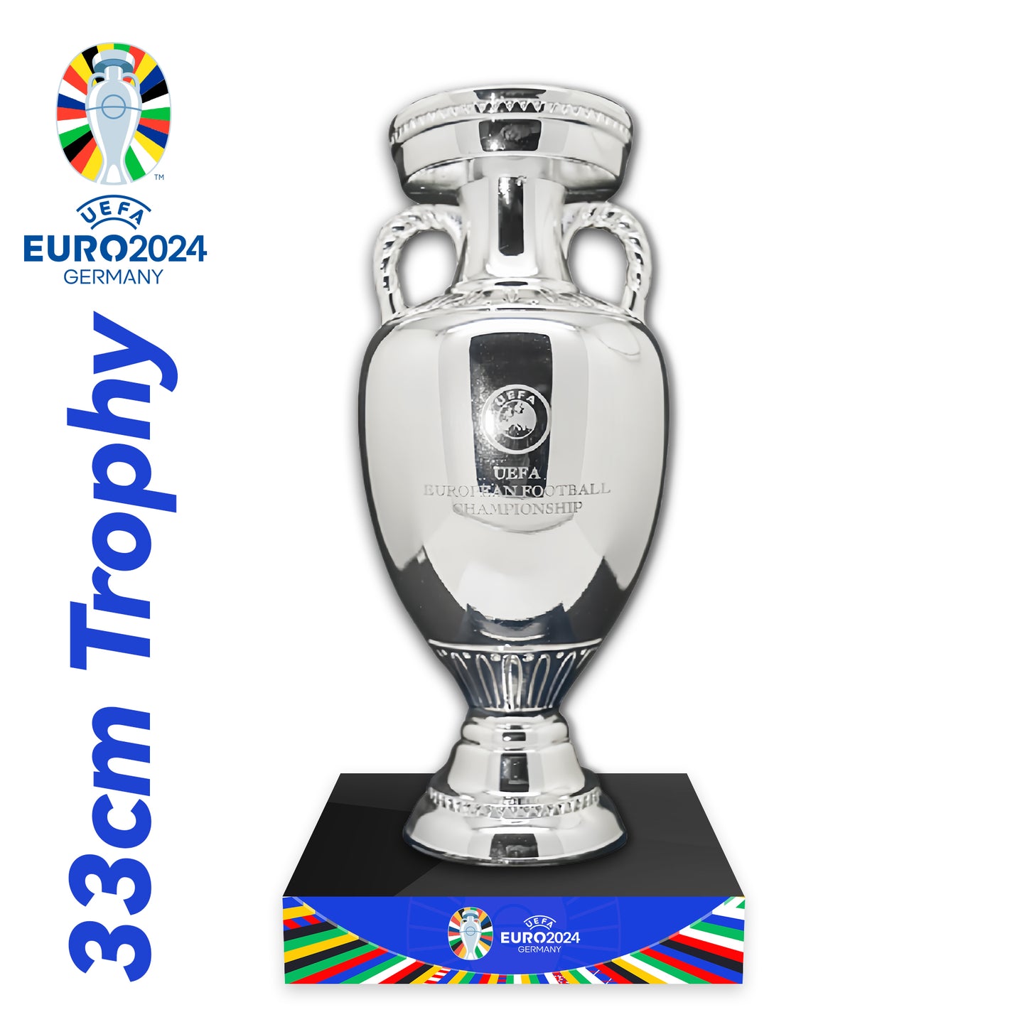 UEFA European Football Championship Trophy Display Case