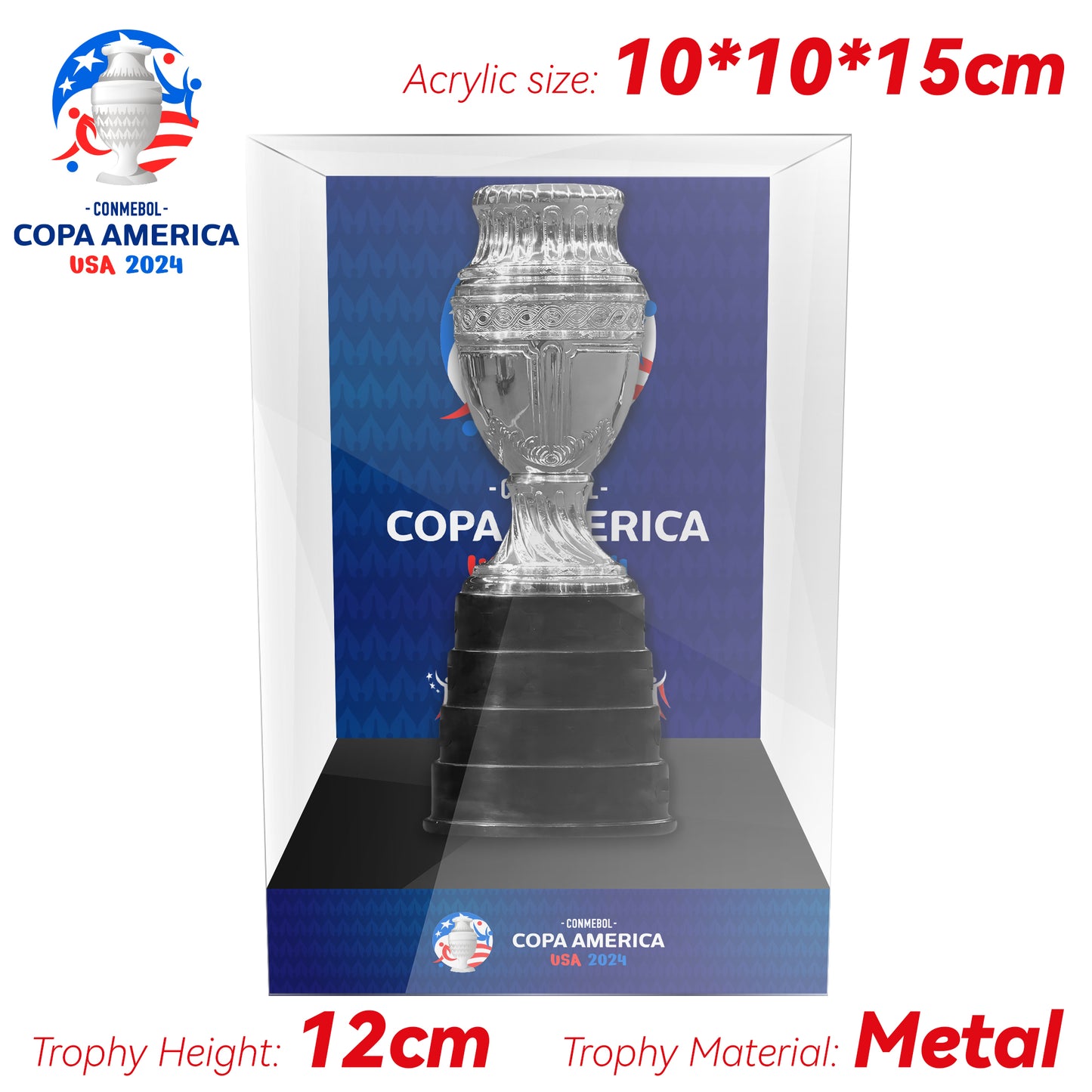 Copa América Championship Trophy Display Case