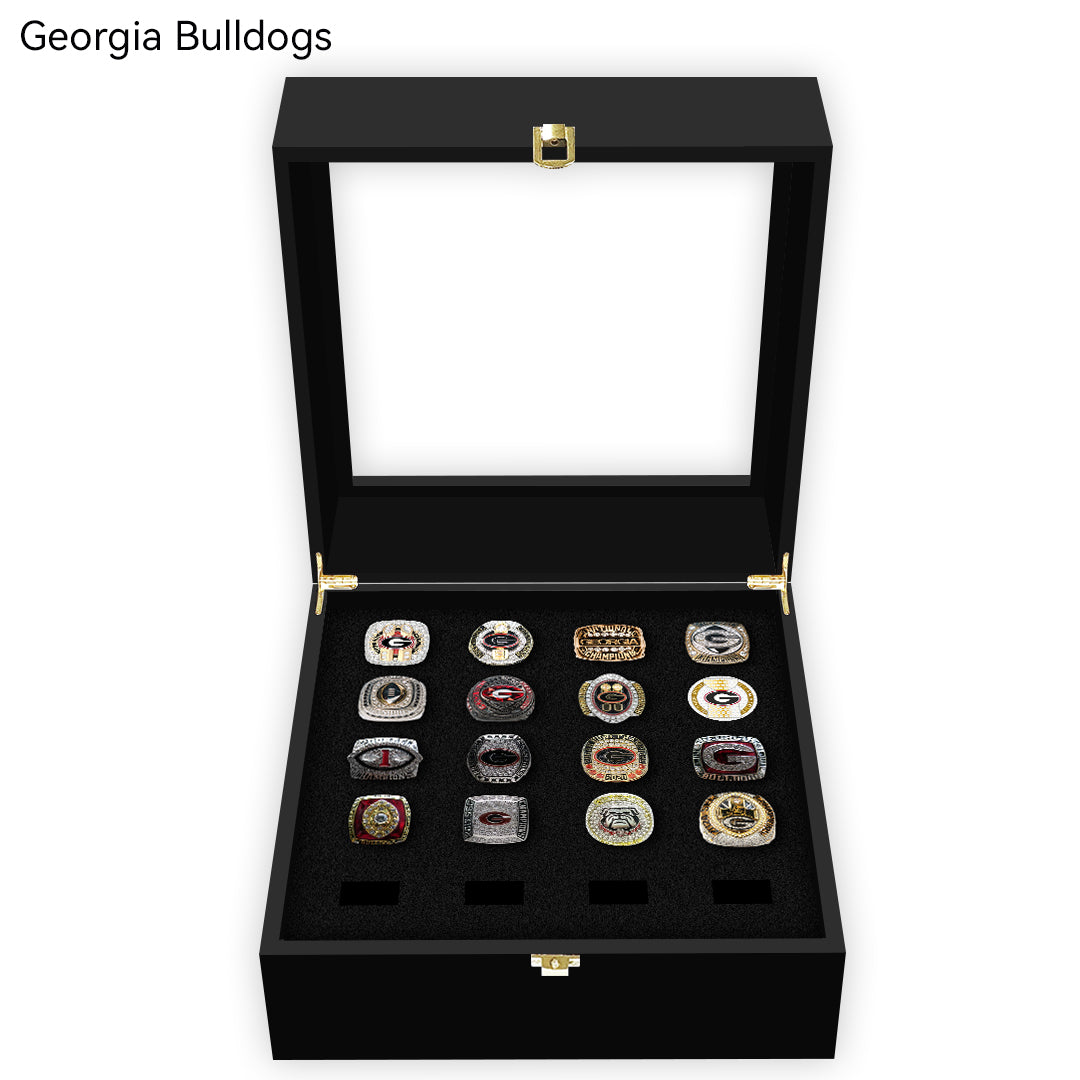 Georgia Bulldogs Championship Rings Collection Box
