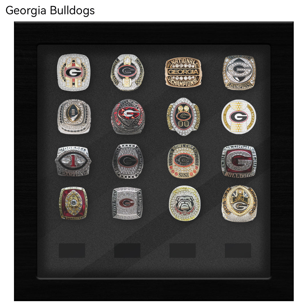 Georgia Bulldogs Championship Rings Collection Box