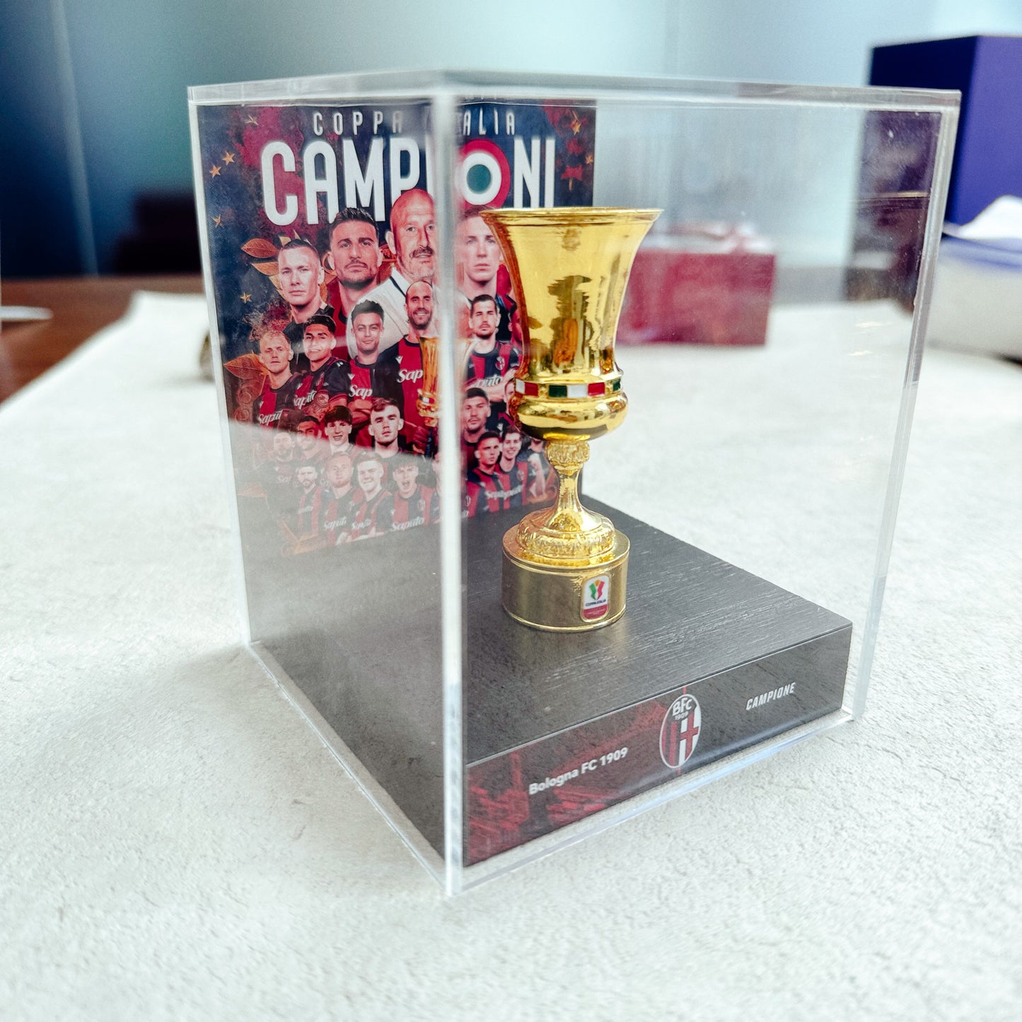 Coppa Italia Championship Trophy Display Case