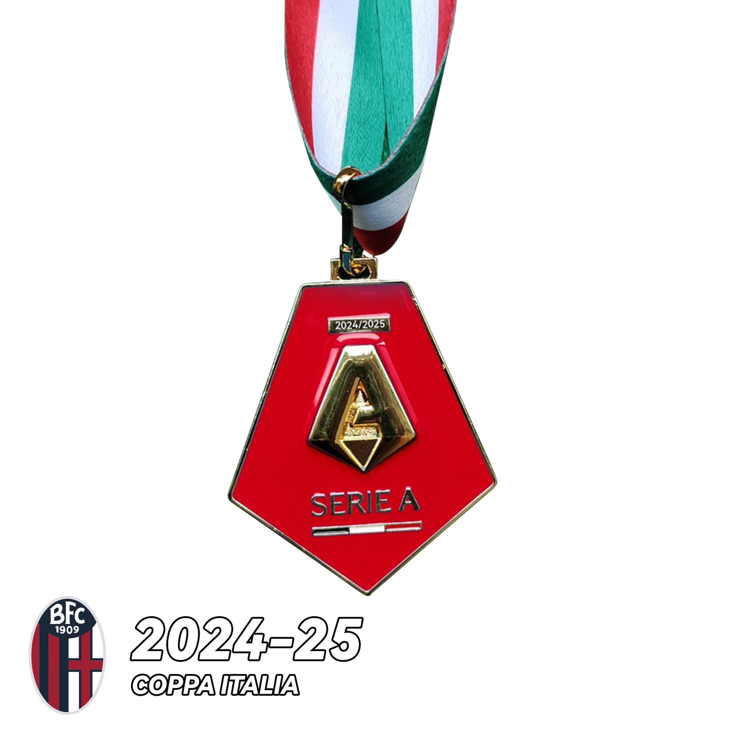 2024-25 Coppa Italia Bologna FC 1909 Football Medal Frame