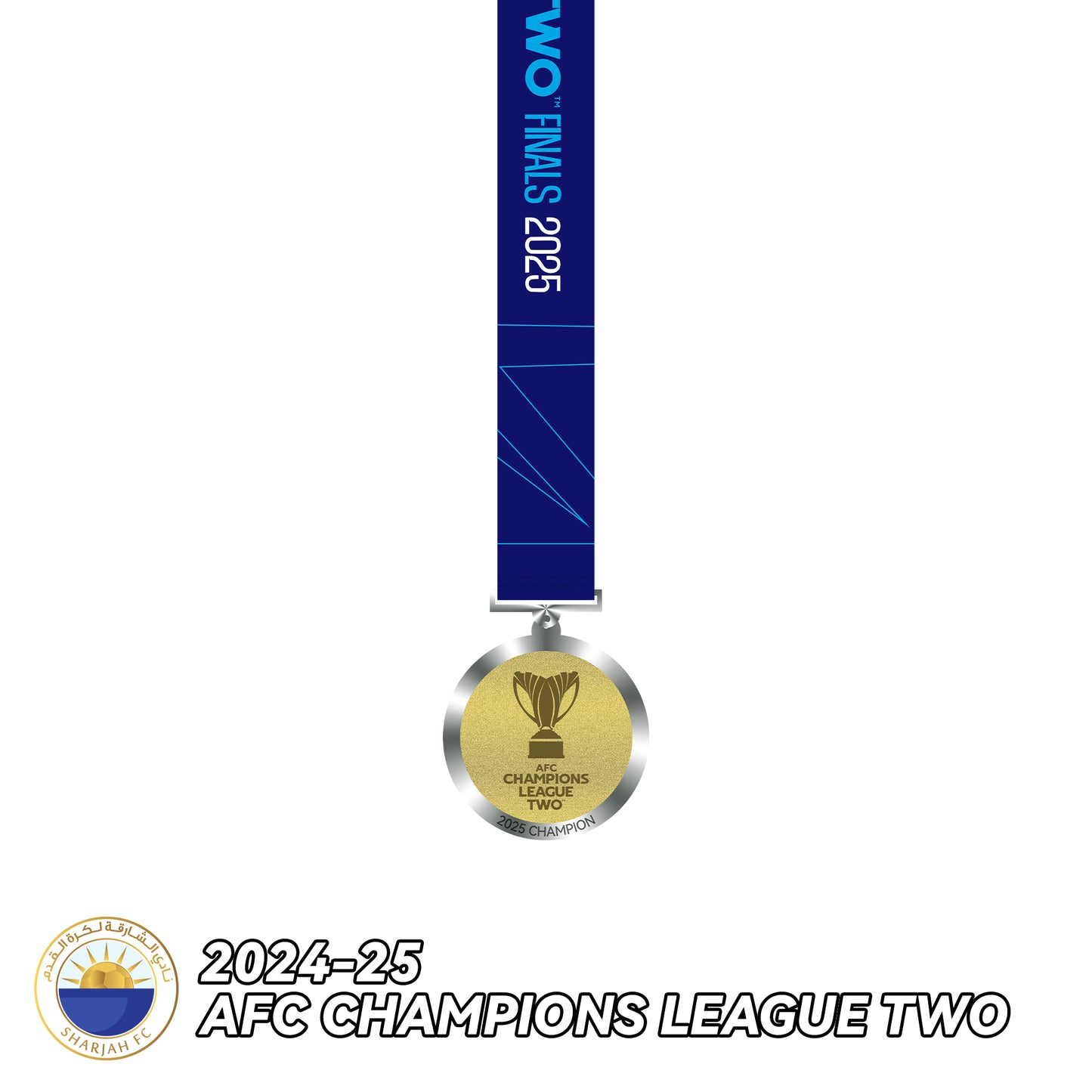 2024-25 Sharjah AFC Champions League Two Champions Medal Frame(Medal Included)