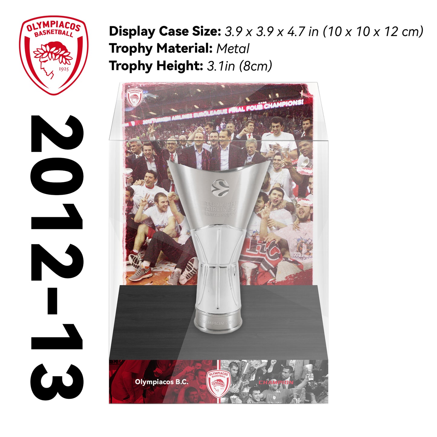 Turkish Airlines EuroLeague Trophy Display Case