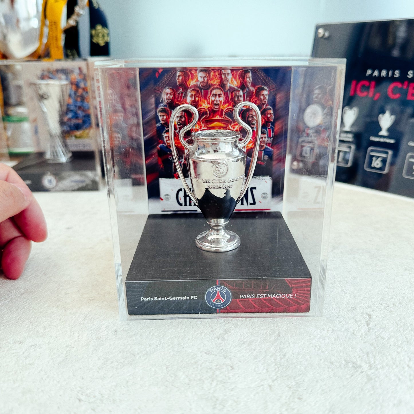Champions League Trophy Display Case