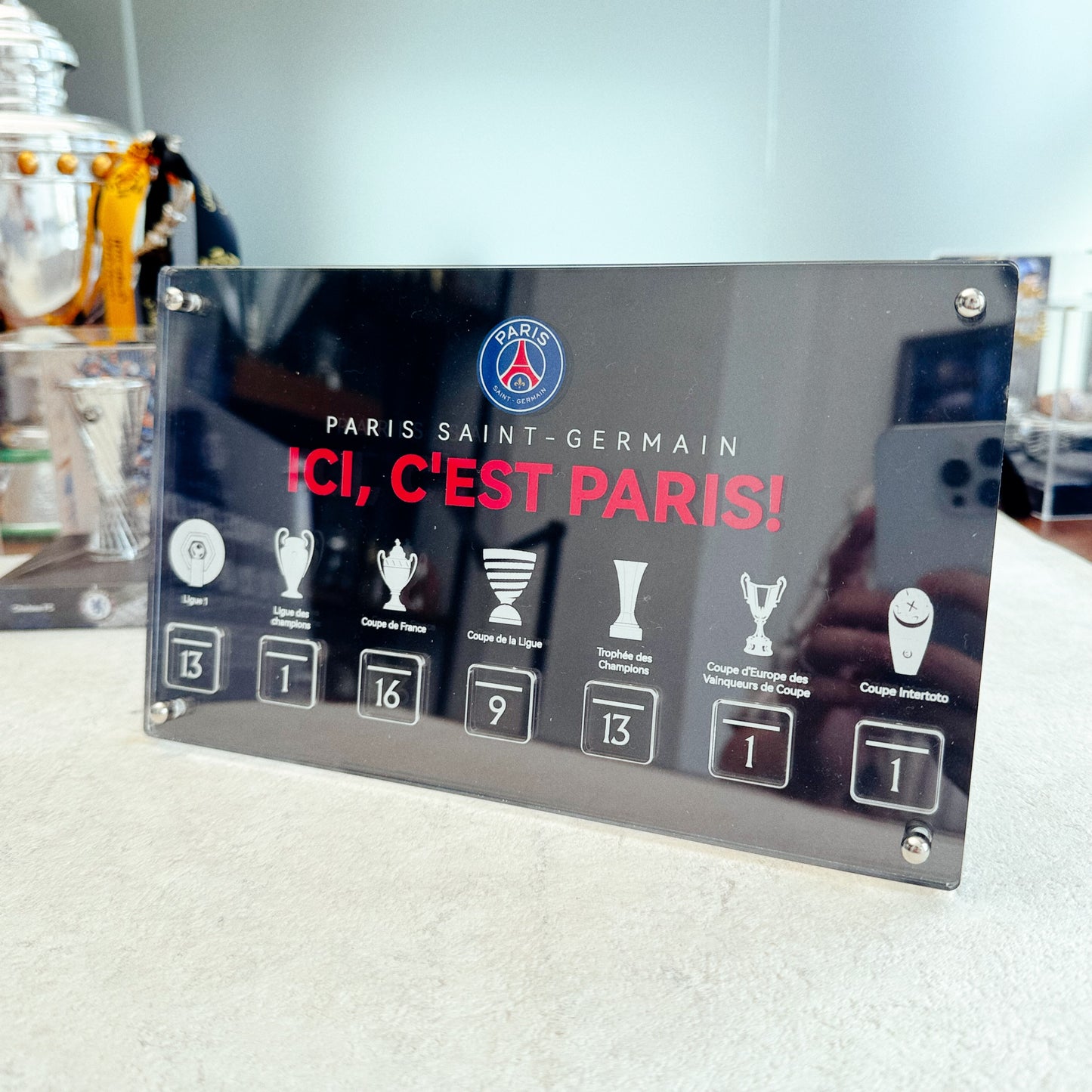 Champions League Trophy(Engrave The 2024/25 PSG Champions)