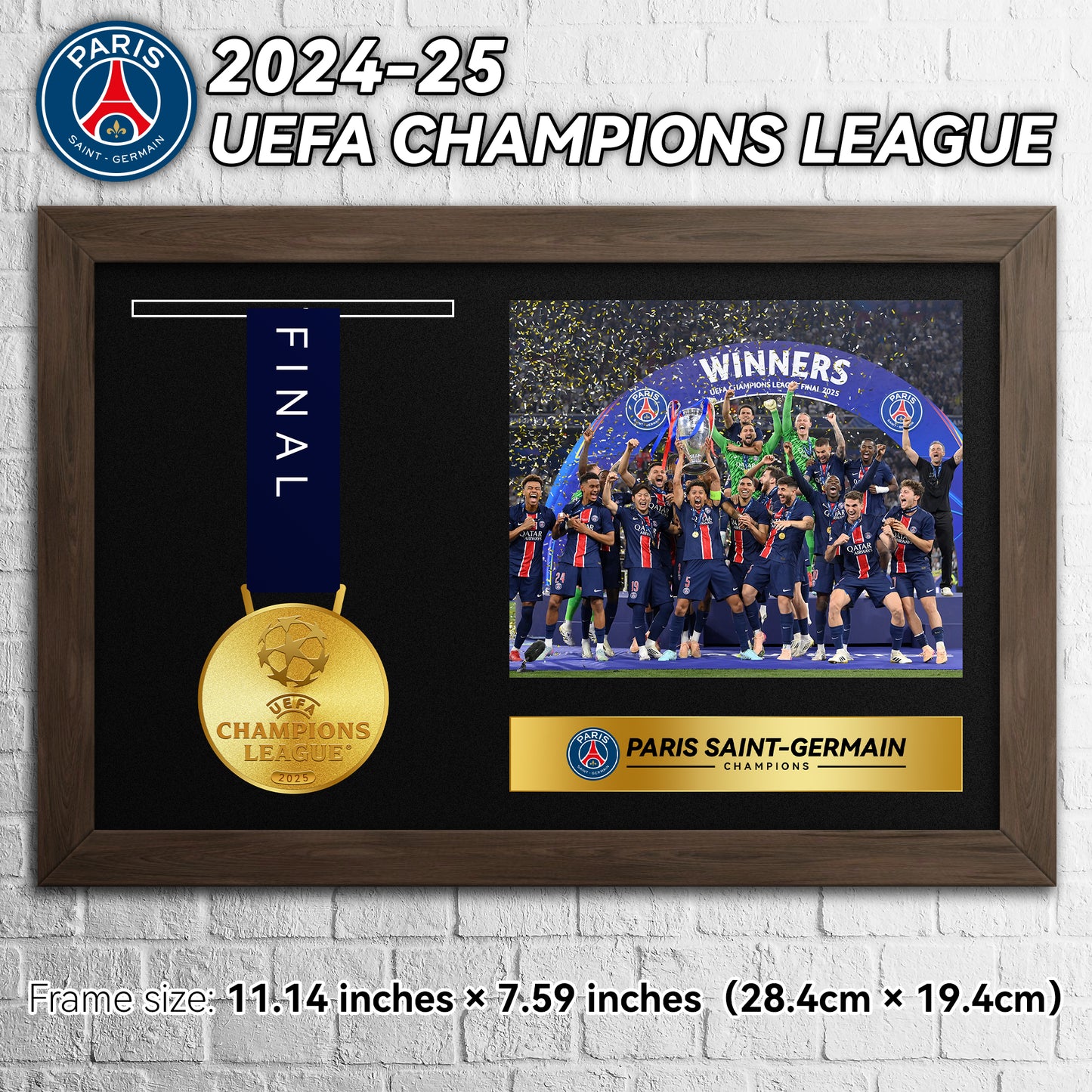 Champions League Medal 2024/25 PSG Champions
