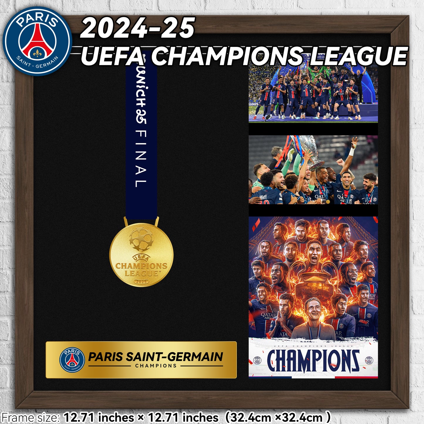 Champions League Medal 2024/25 PSG Champions