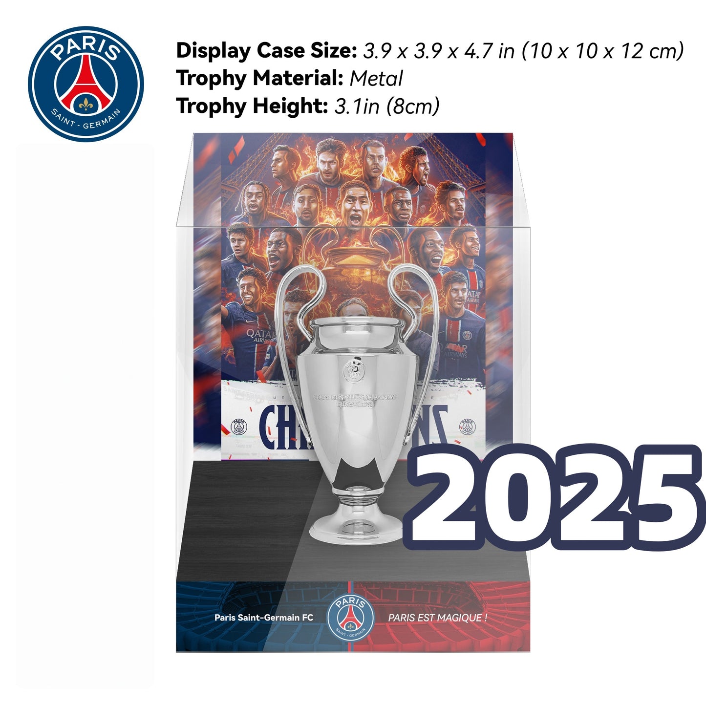 Champions League Trophy Display Case