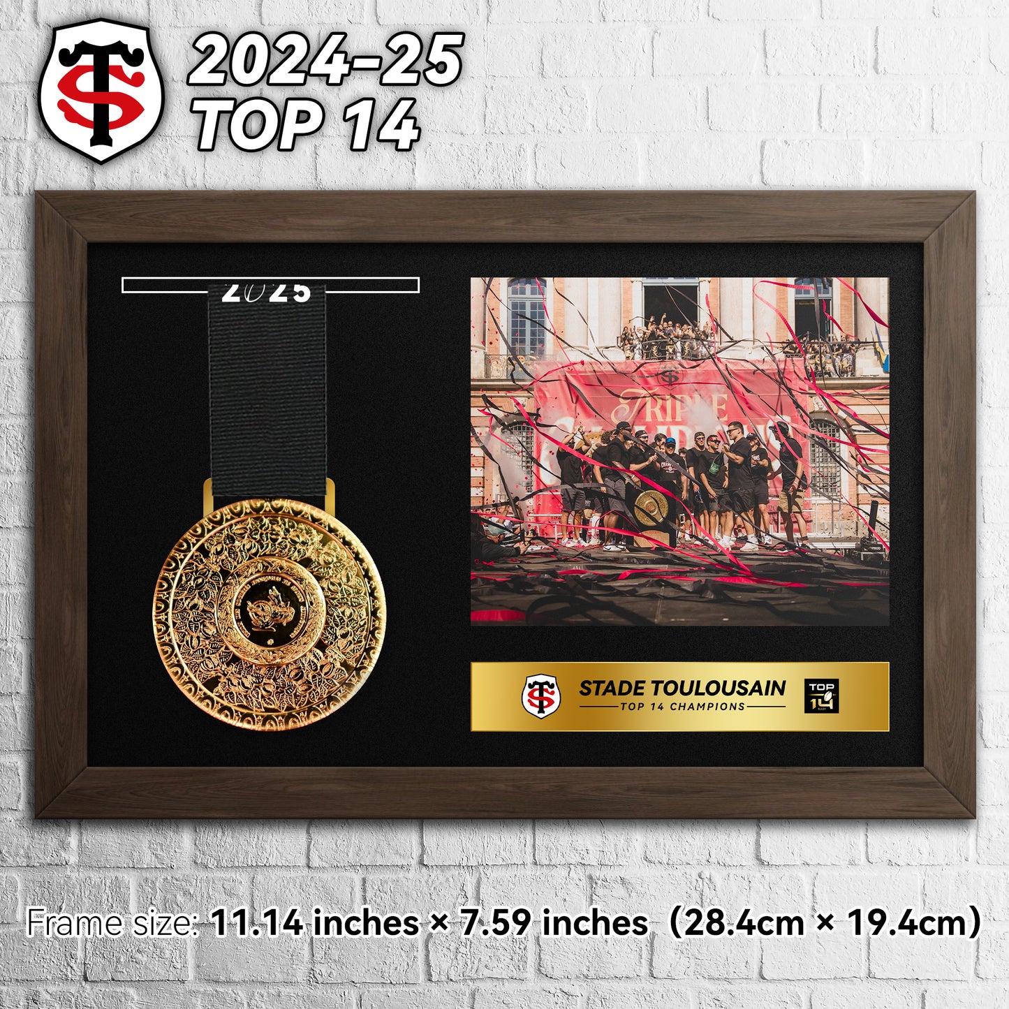 2025 Stade Toulousain Top14 Rugby Medal