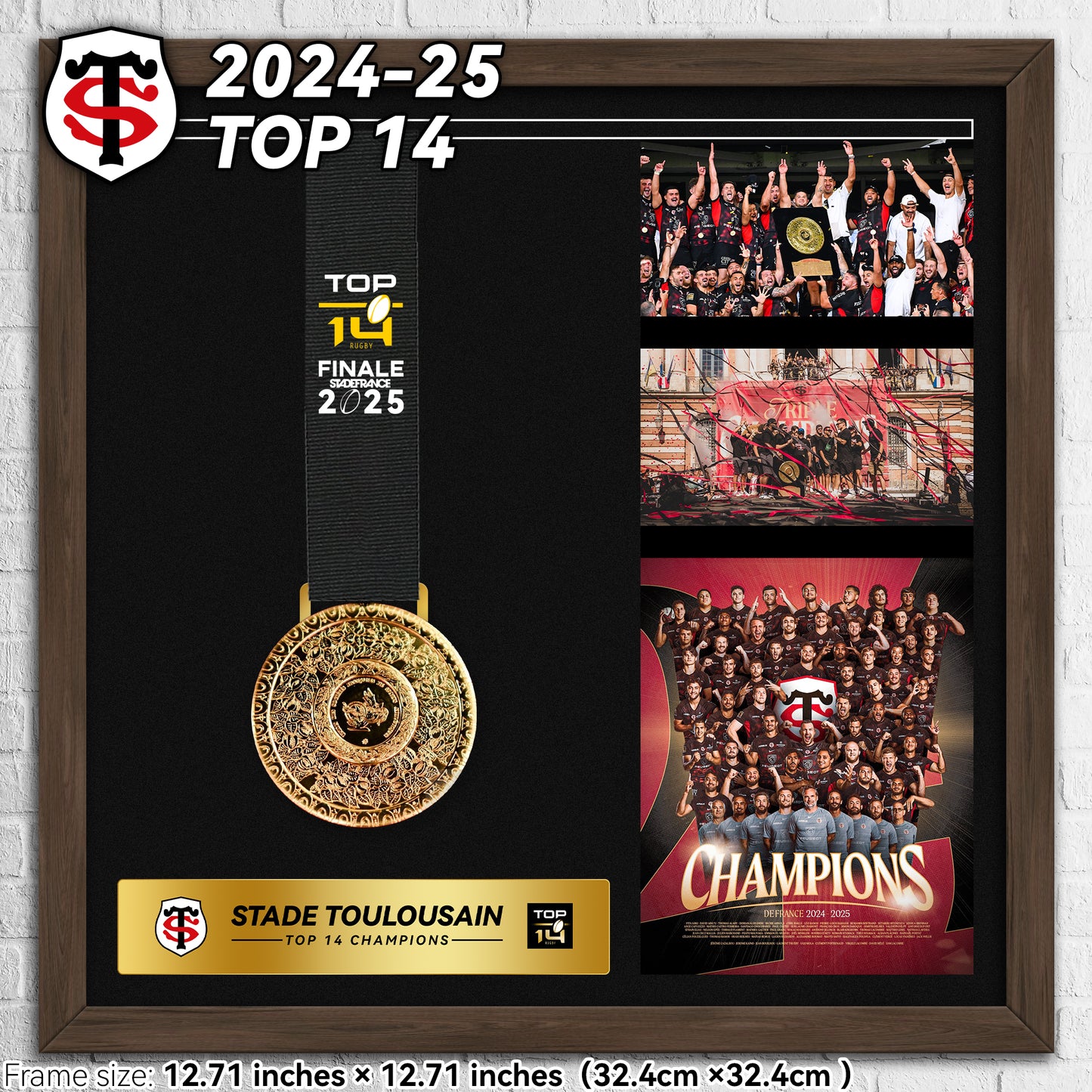 2025 Stade Toulousain Top14 Rugby Medal