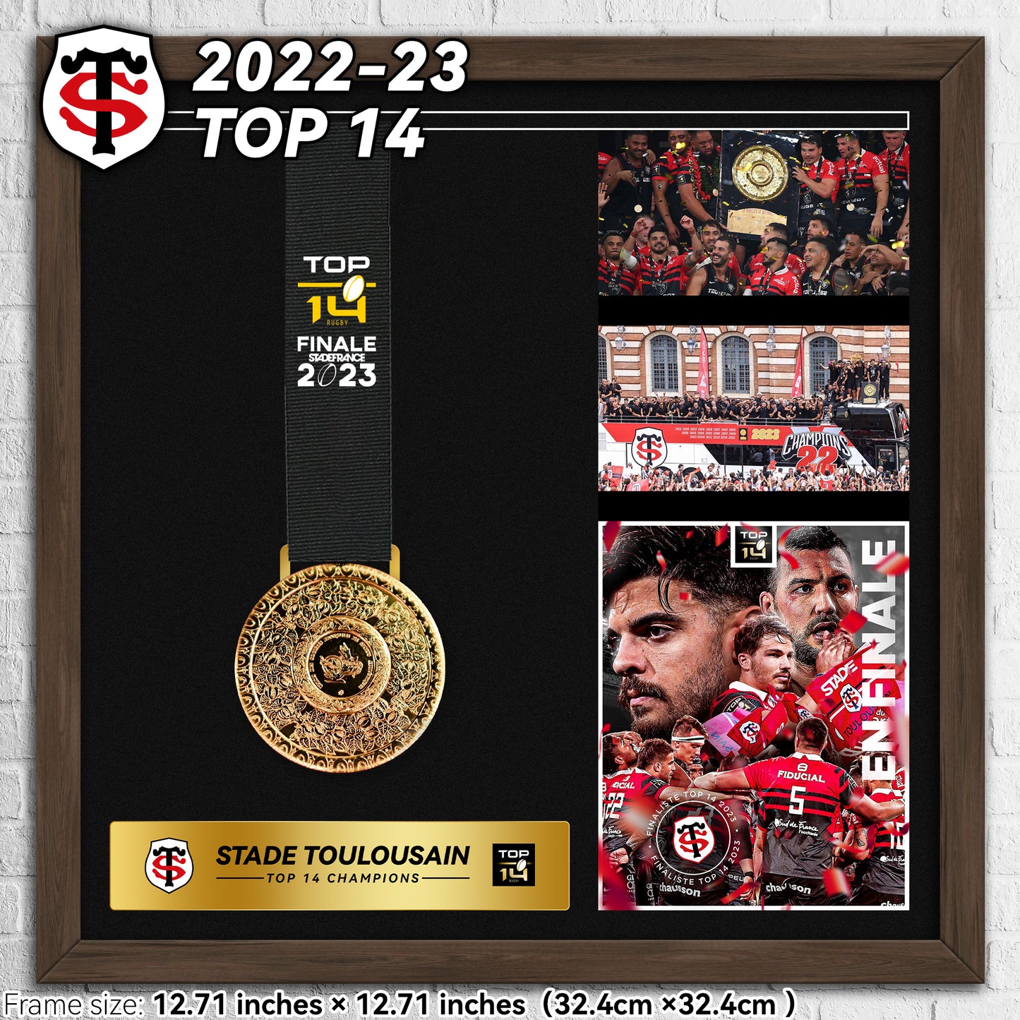 2023 Stade Toulousain Top14 Rugby Medal