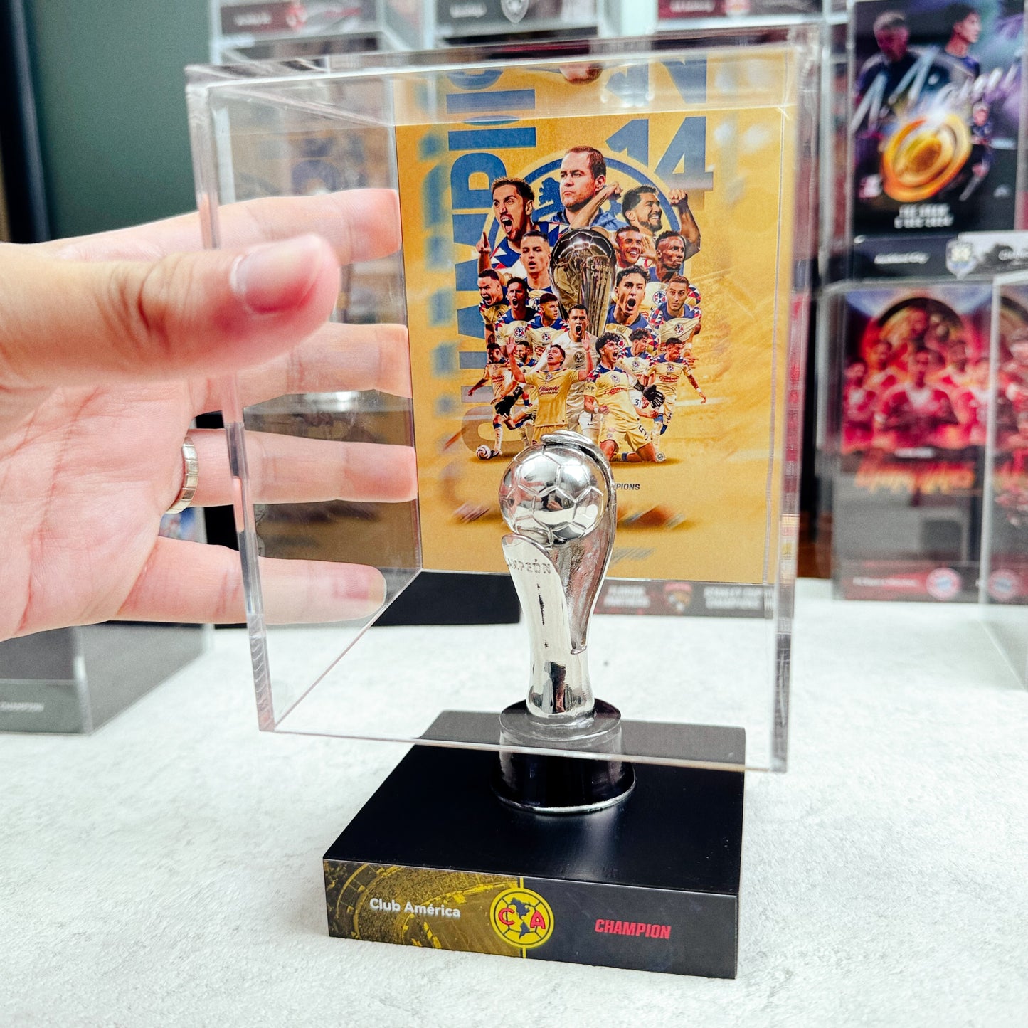 2025 Club América Liga MX Apertura ChampionsTrophy Display Case