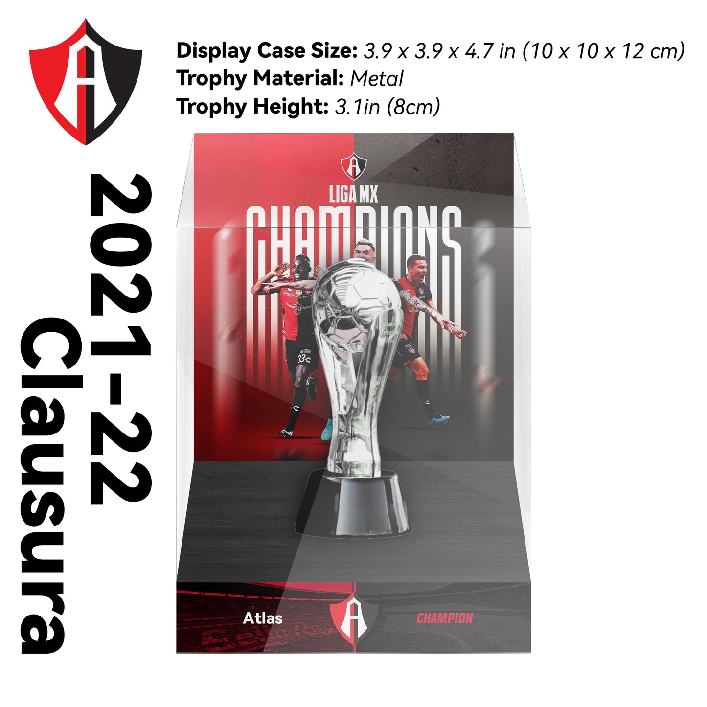 2021-2022 Club América Liga MX Apertura ChampionsTrophy Display Case