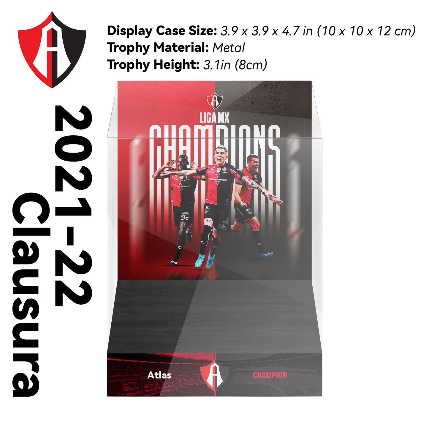 2021-2022 Club América Liga MX Apertura ChampionsTrophy Display Case