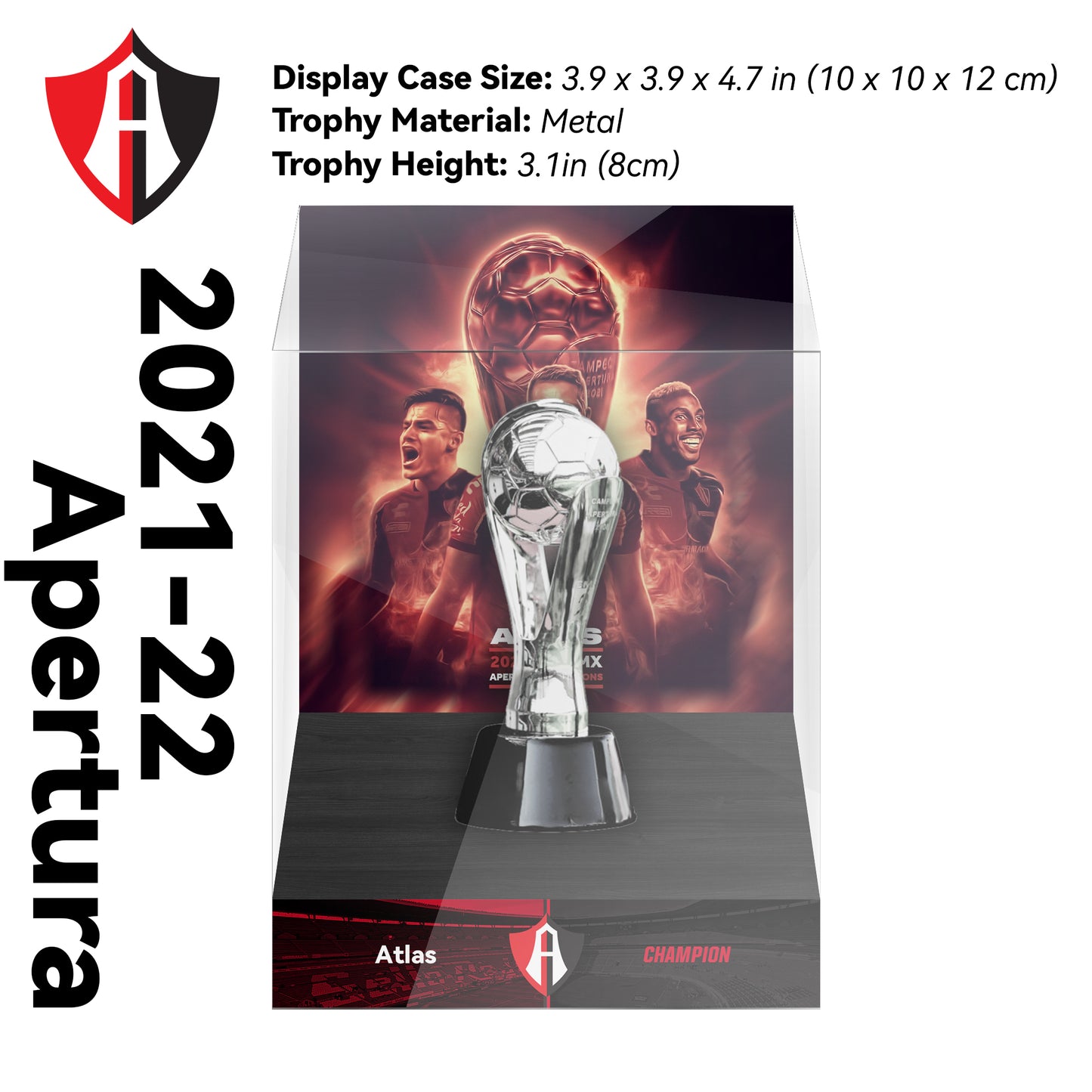 2021-2022 Club América Liga MX Apertura ChampionsTrophy Display Case