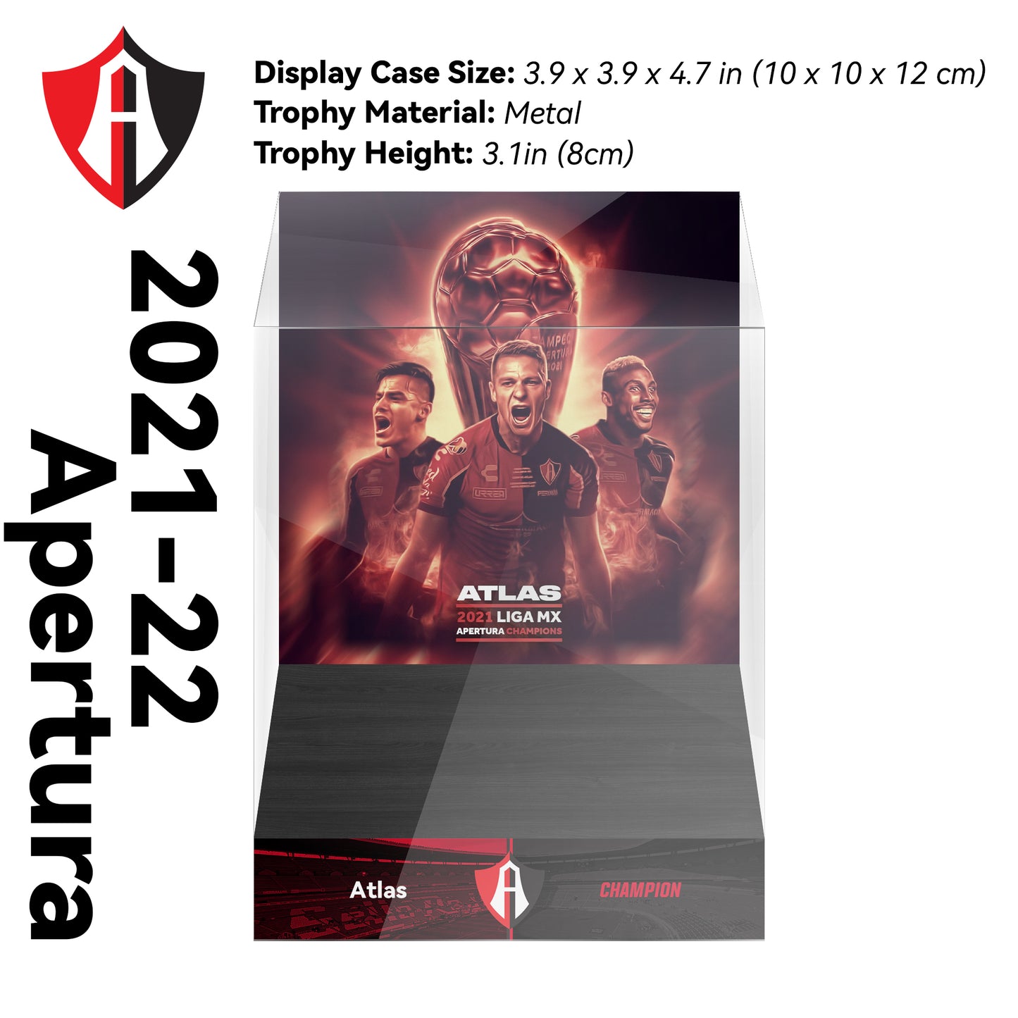 2021-2022 Club América Liga MX Apertura ChampionsTrophy Display Case