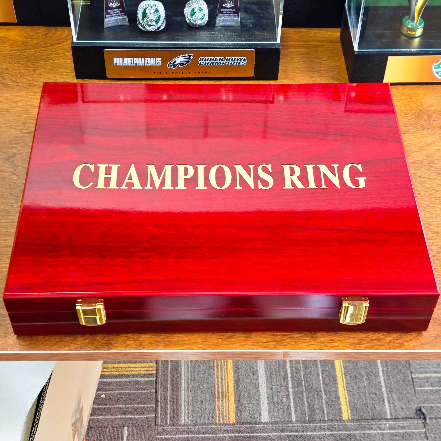 59 rings + box + trophy set Super Bowl Championship rings (1966-2024 years) NFL