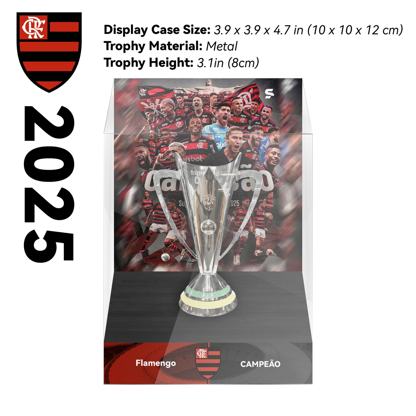 Supercopa do Brasil Championship Trophy Display Case