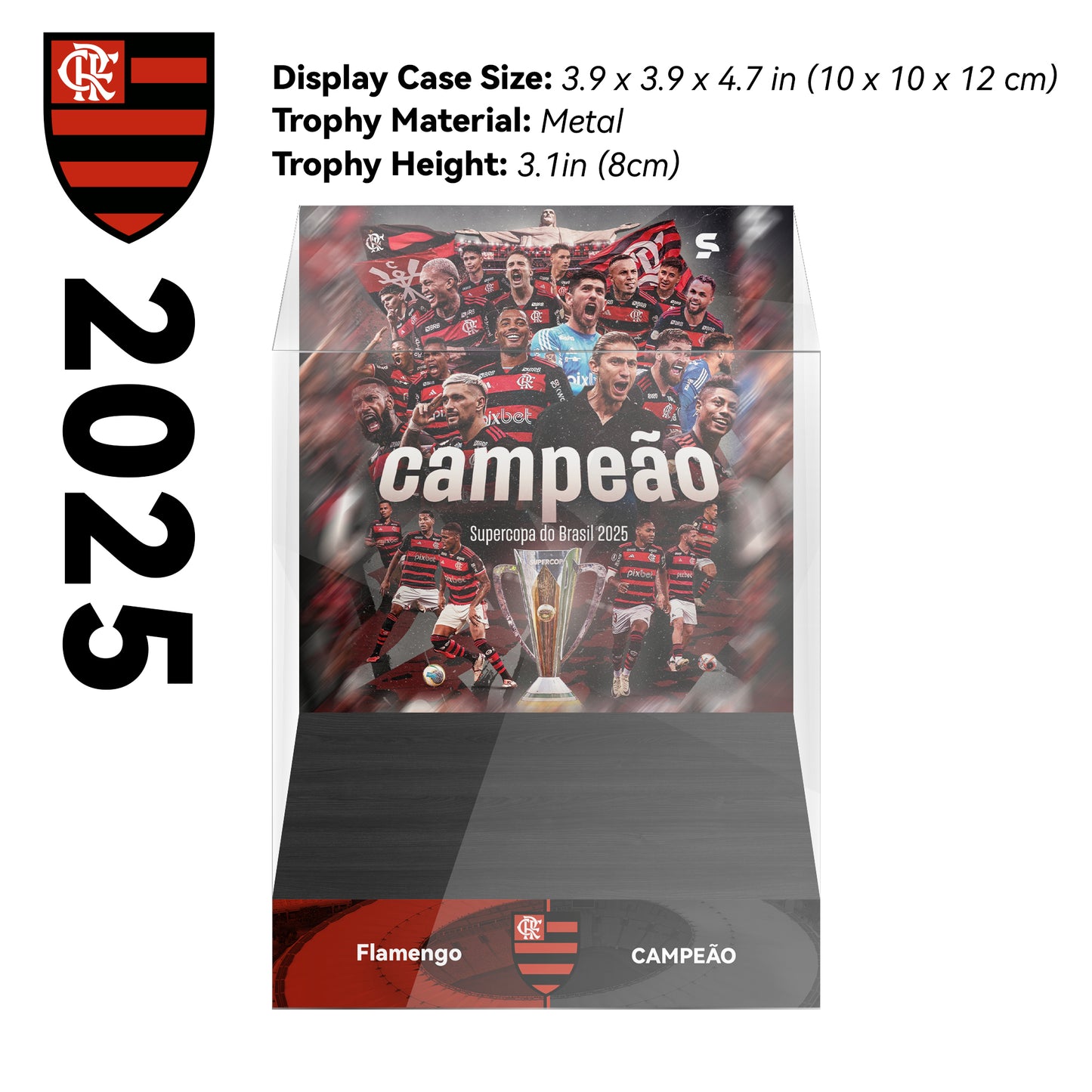 Supercopa do Brasil Championship Trophy Display Case