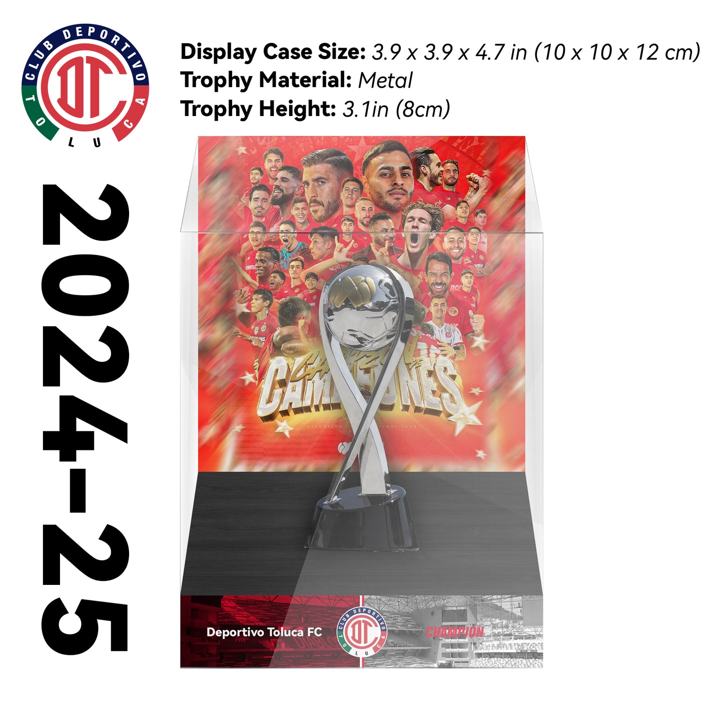 Campeón de Campeones Championship Trophy Display Case