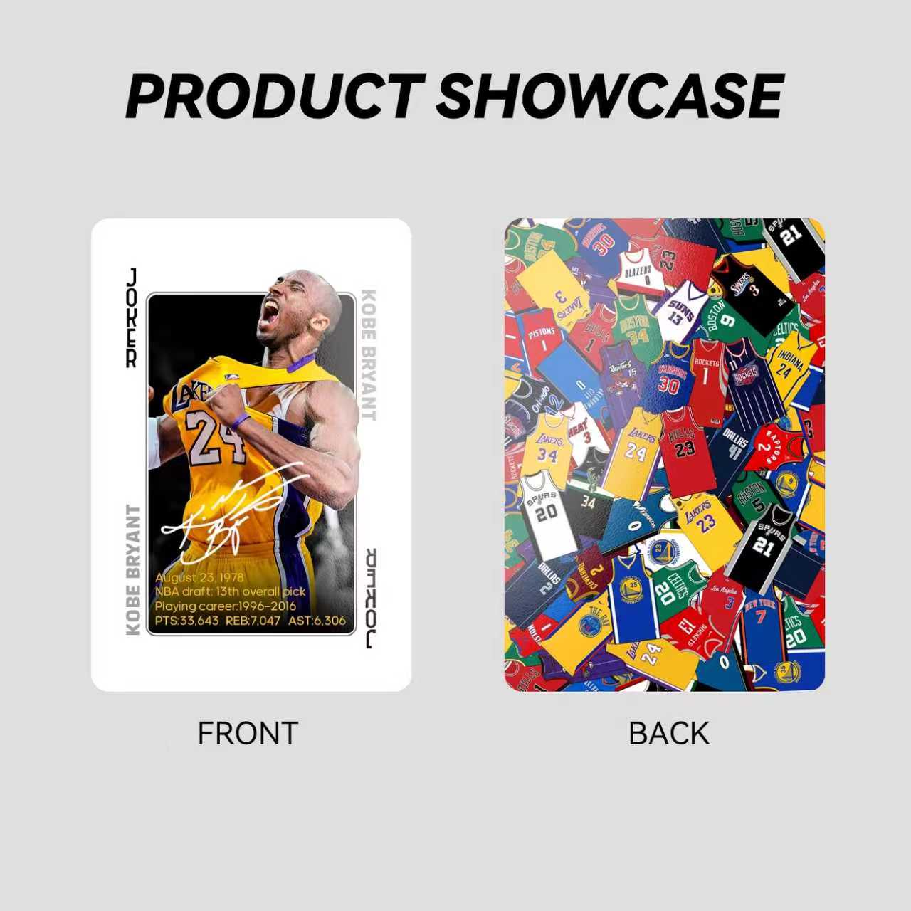 NBA All-Star and Legend Commemorative Poker Cards Collection Cards