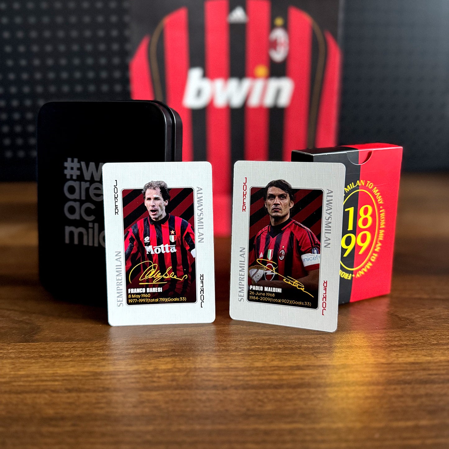 AC Milan Legend Commemorative Collection Poker Cards Collectible Cards