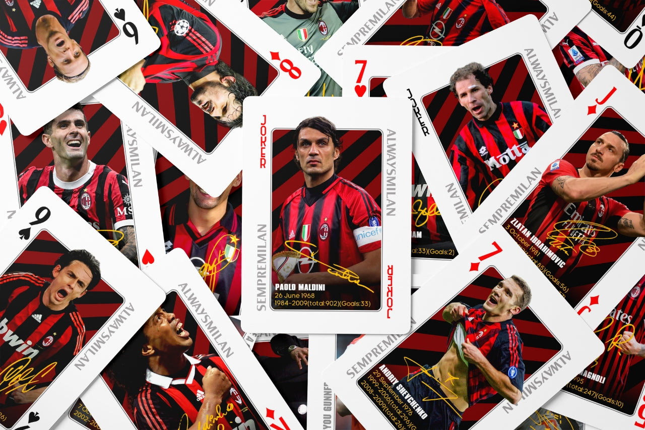 AC Milan Legend Commemorative Collection Poker Cards Collectible Cards