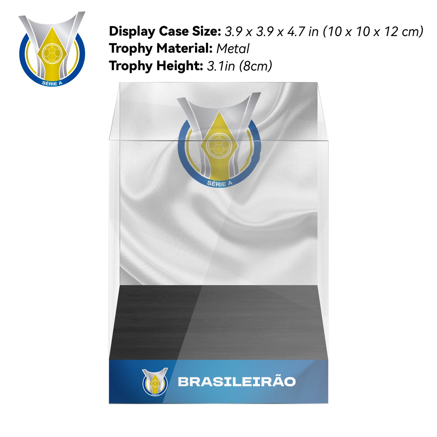 Campeonato Brasileiro Série A Championship Trophy Display Case